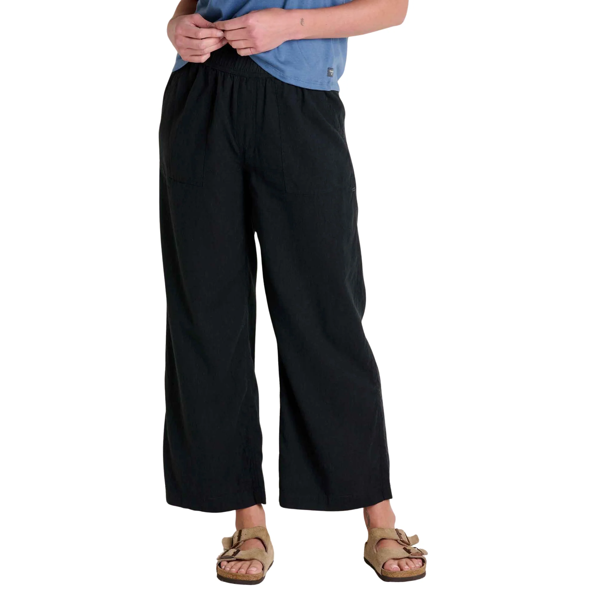 Toad & Co Women's Taj Hemp Wide Leg Pant - Black