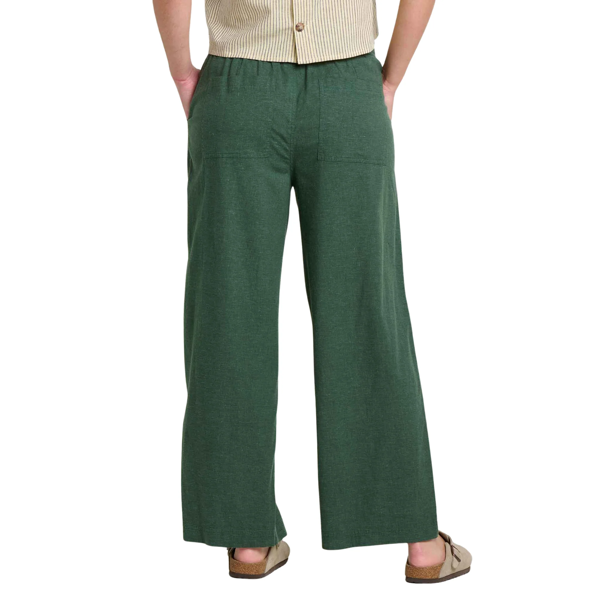 Toad & Co Women's Taj Hemp Wide Leg Pant - Cilantro - Image 2