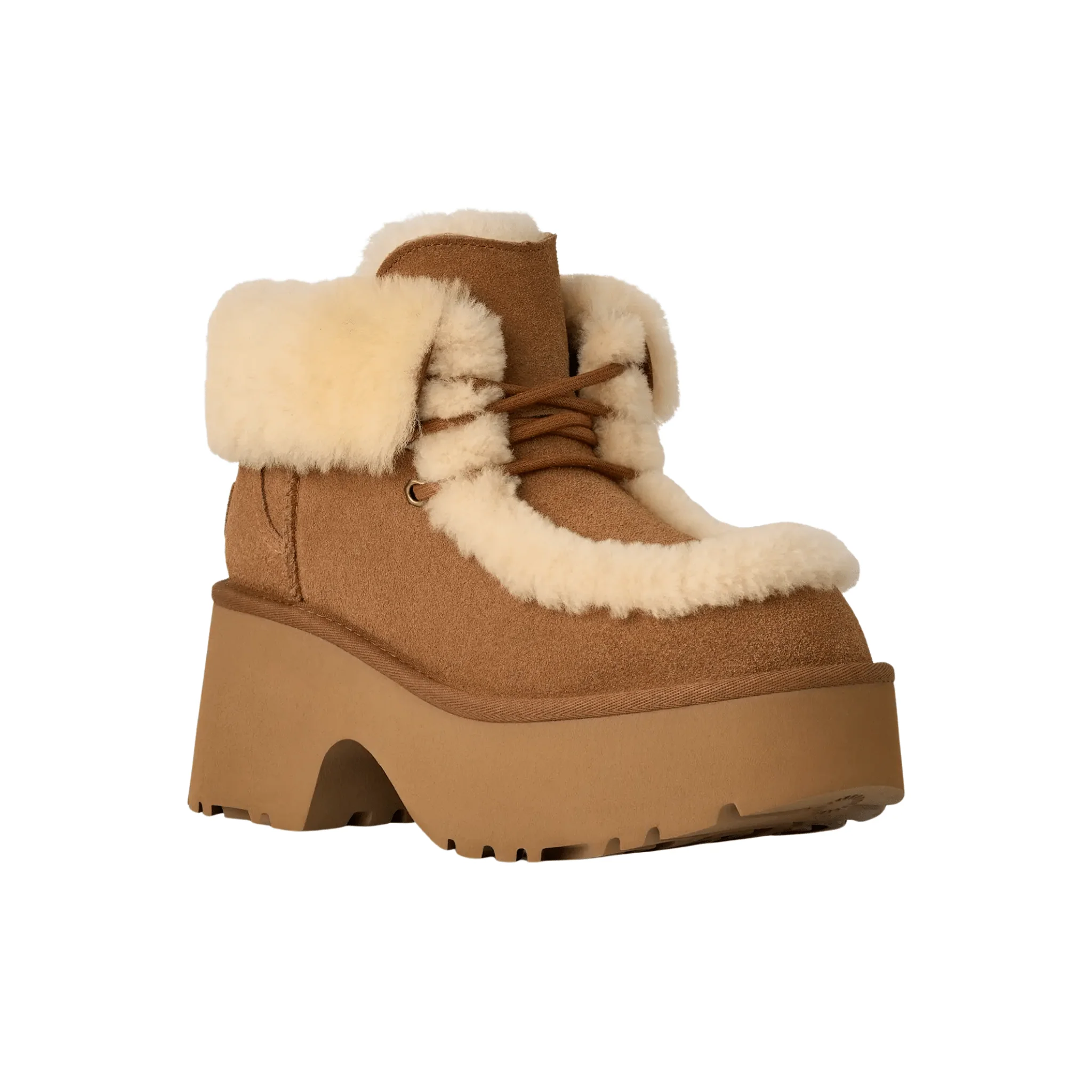 UGG Women's Esmee Lace Up Boots - Chestnut - Image 2