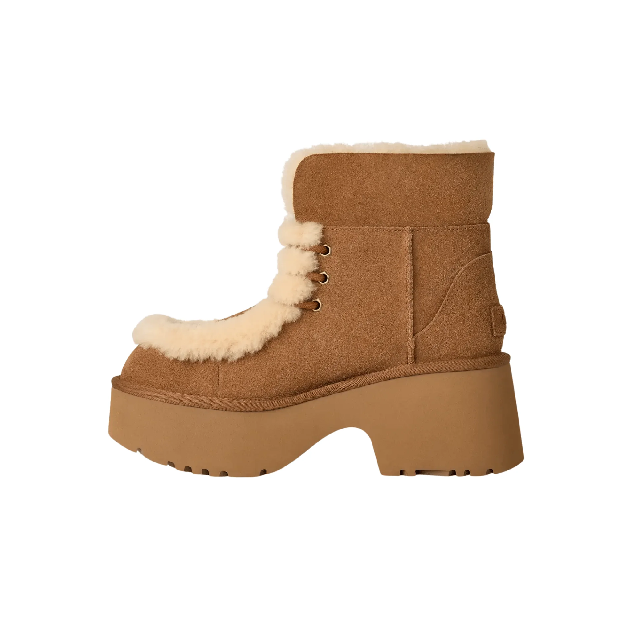 UGG Women's Esmee Lace Up Boots - Chestnut - Image 3
