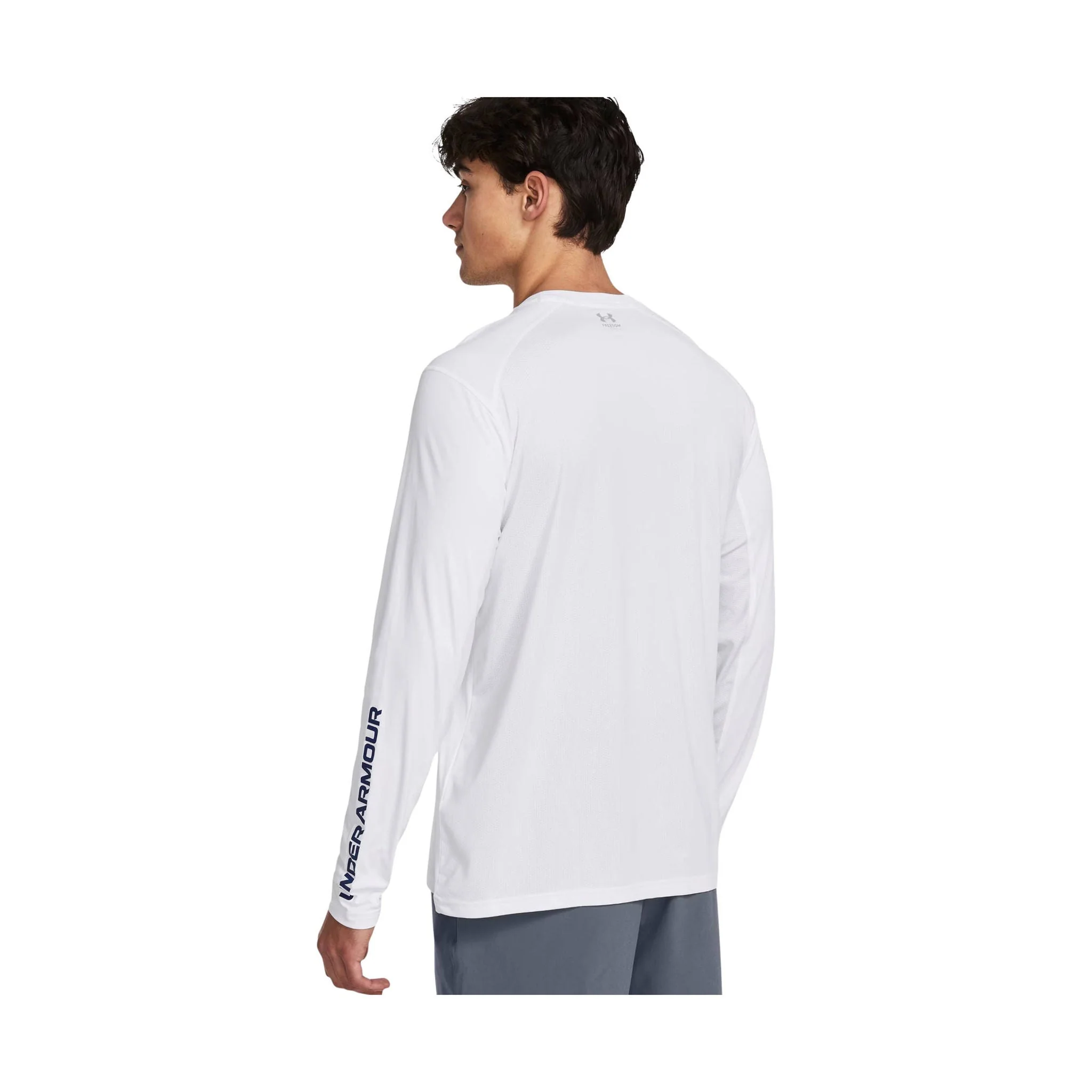 Under Armour Men's Fish Pro Freedom Long Sleeve - White/Royal/Red - Image 2