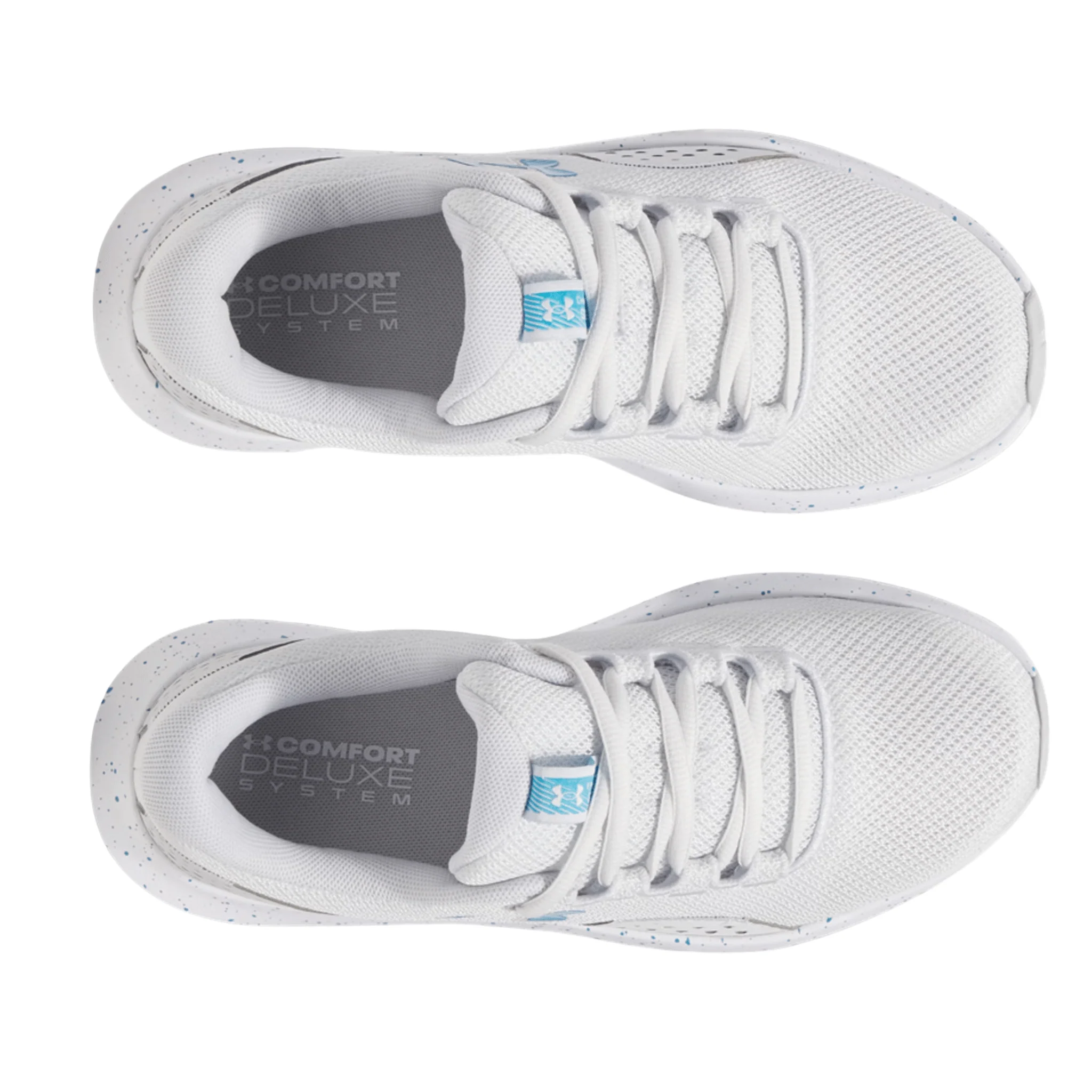 Under Armour Women's Surge 4 Running Shoes - Distant Gray/Halo Gray/Ether Blue - Image 3