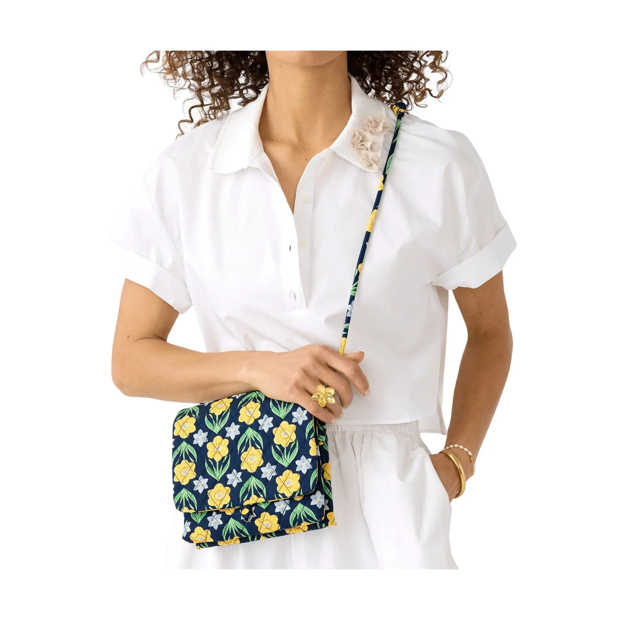 Vera Bradley Baird Hipster - Daffodil In Premium Cotton - Image 4