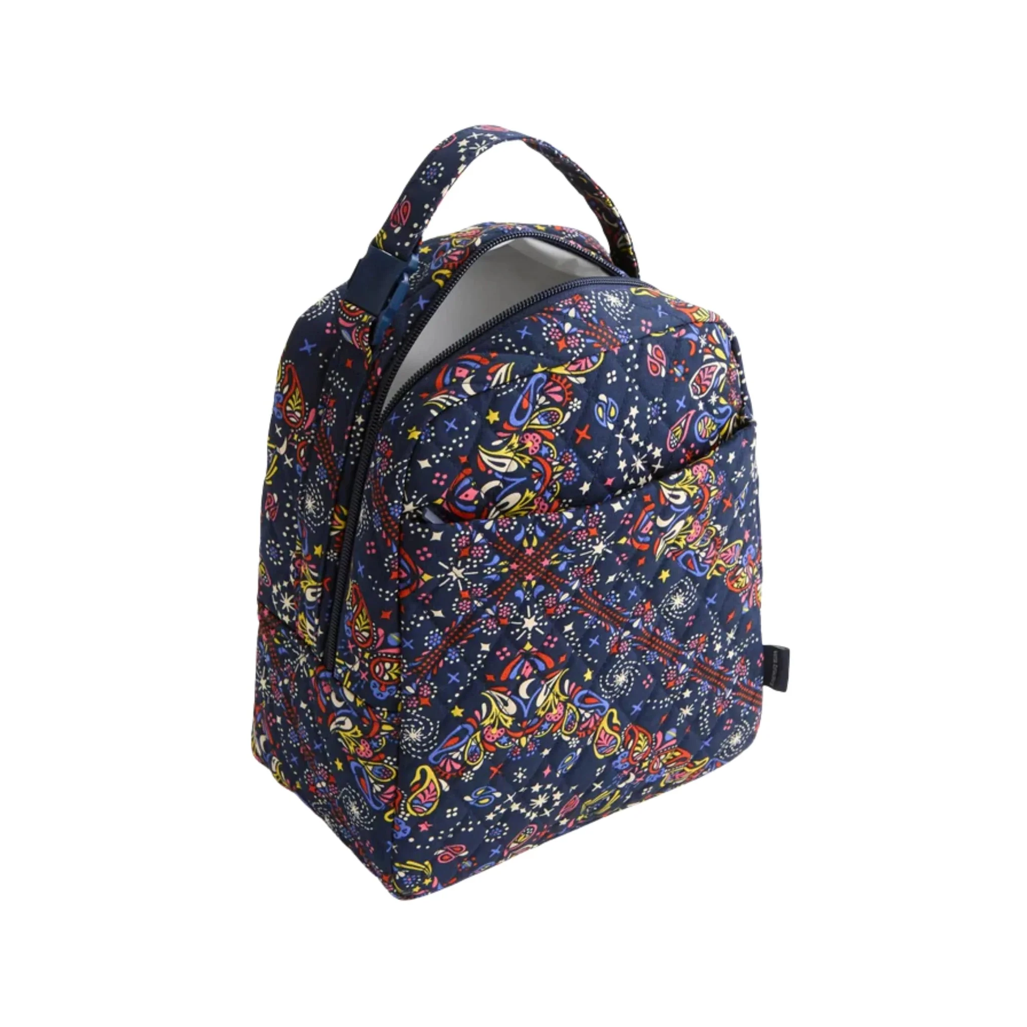 Vera Bradley Large Lunch Bag - Starry Paisley In Premium Cotton - Image 3