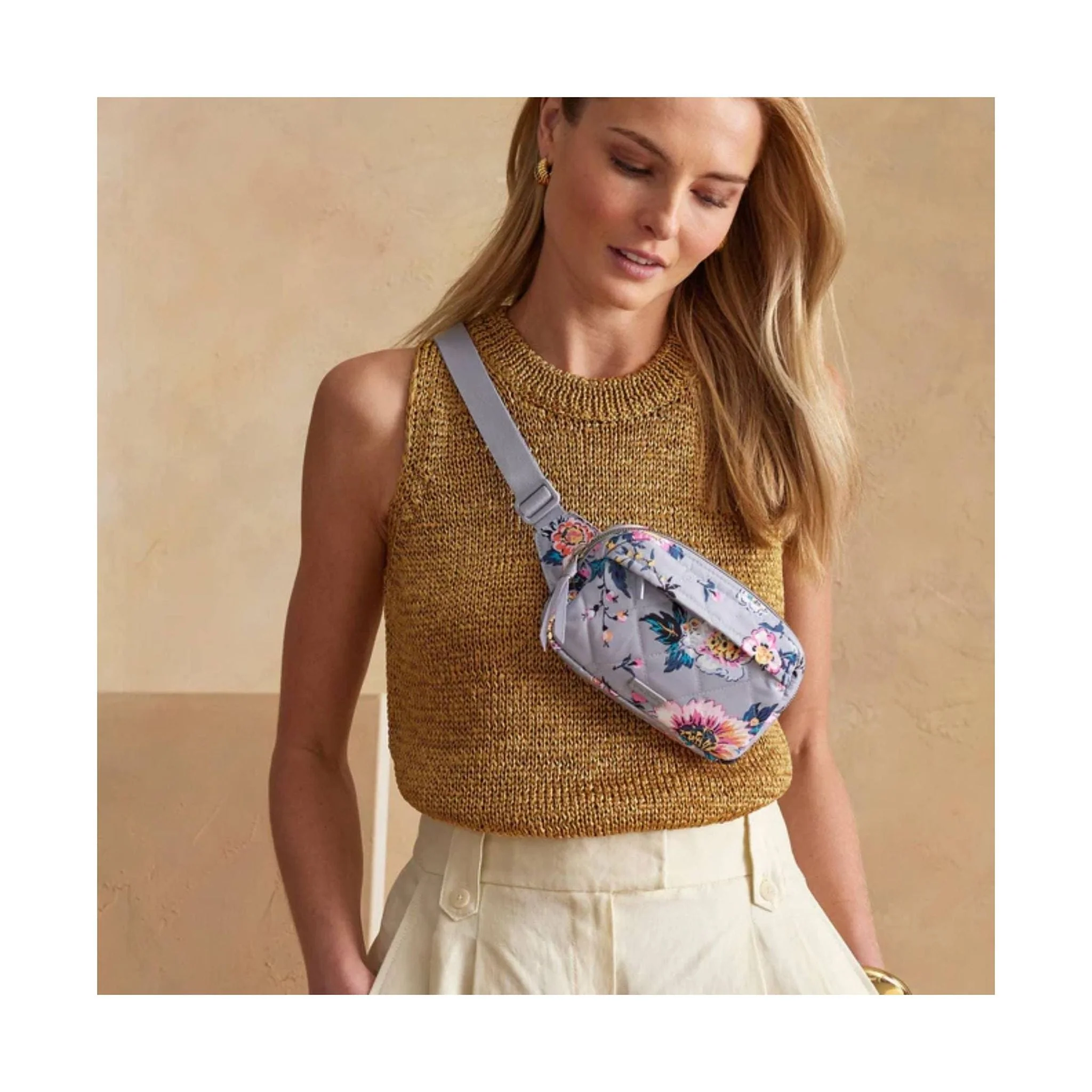 Vera Bradley Mini Belt Bag In Performance Twill - Parisian Bouquet - Image 4