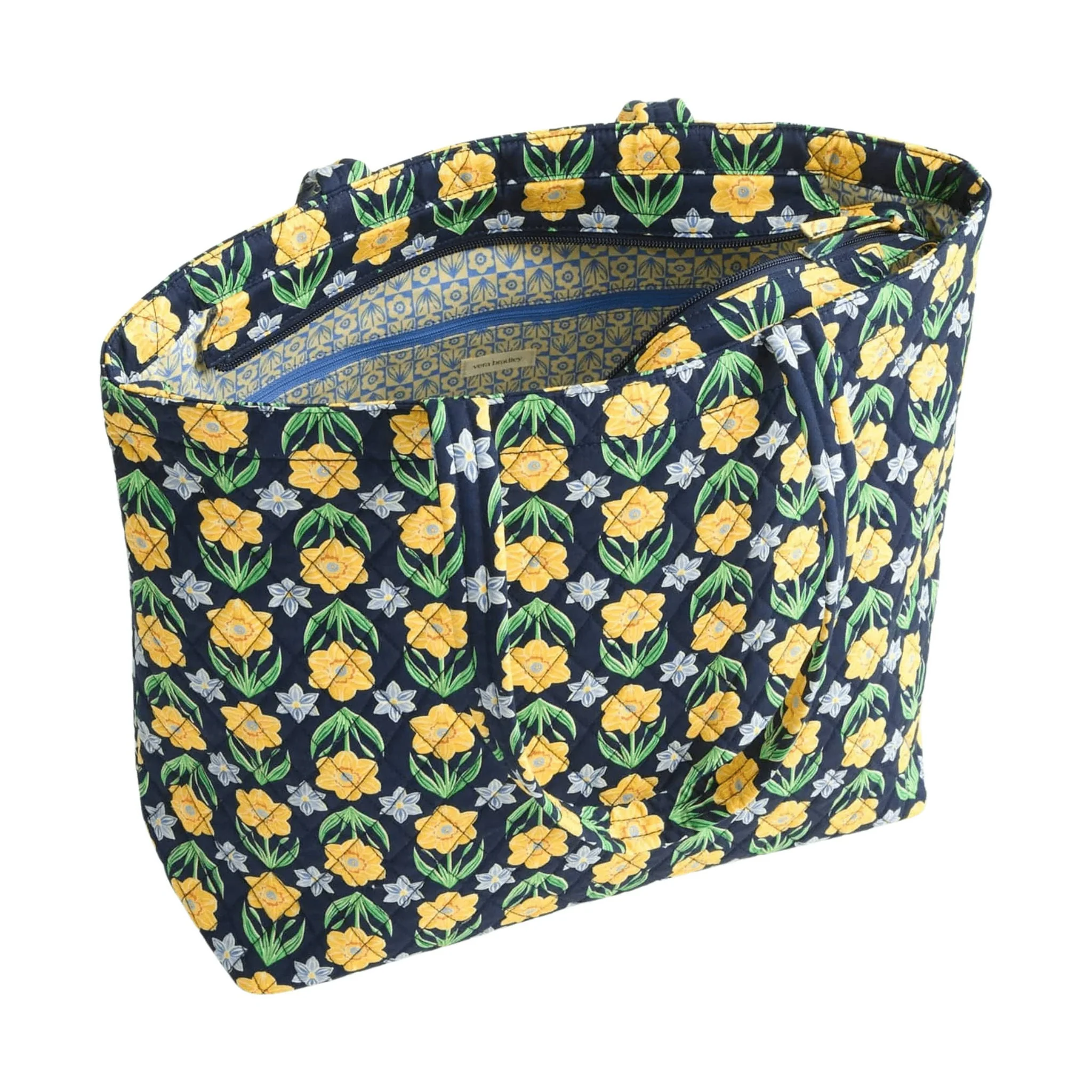 Vera Bradley Original Zip Tote - Daffodils In Premium Cotton - Image 2