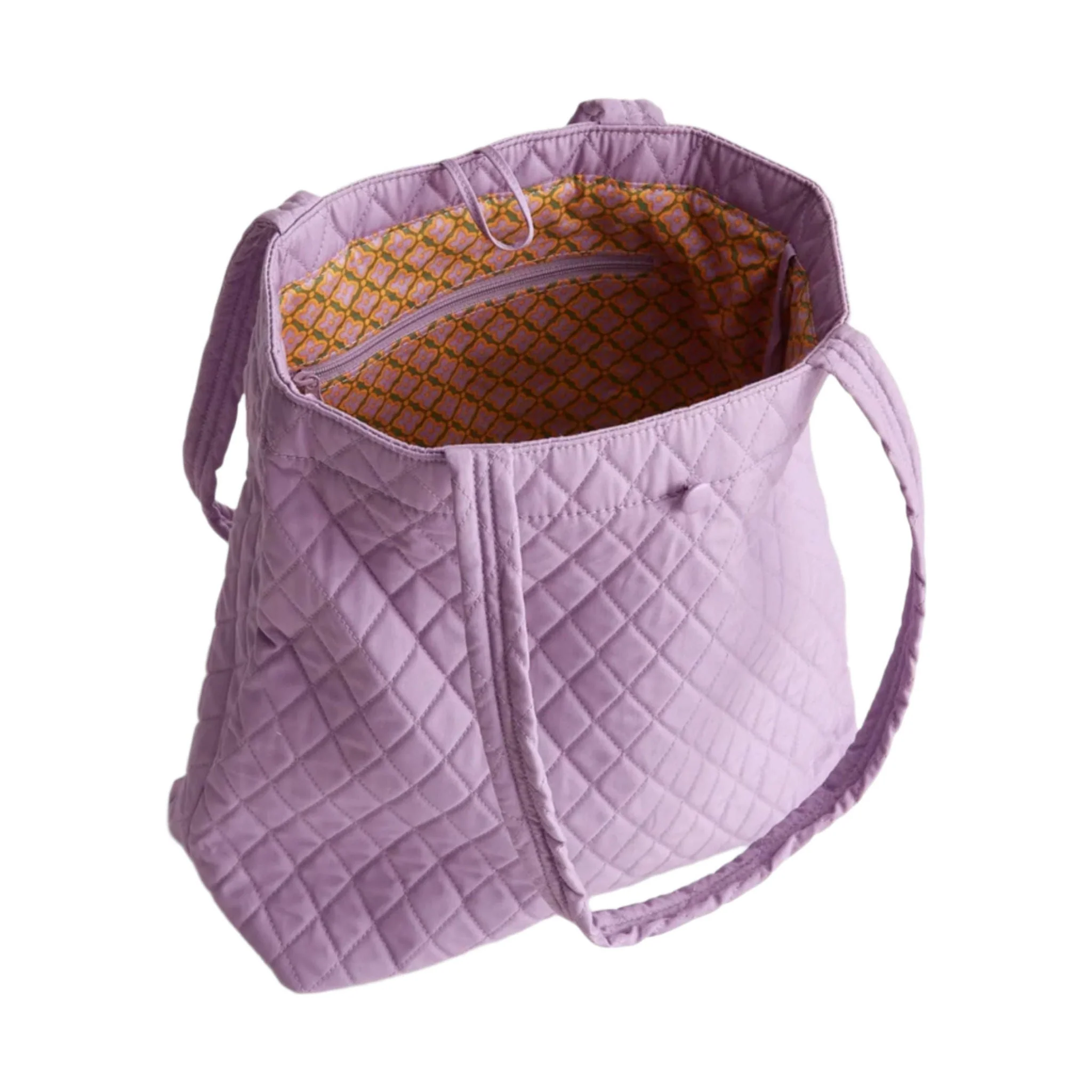 Vera Bradley Small Original Tote Bag - Purple Rhapsody In Premium Cotton - Image 4
