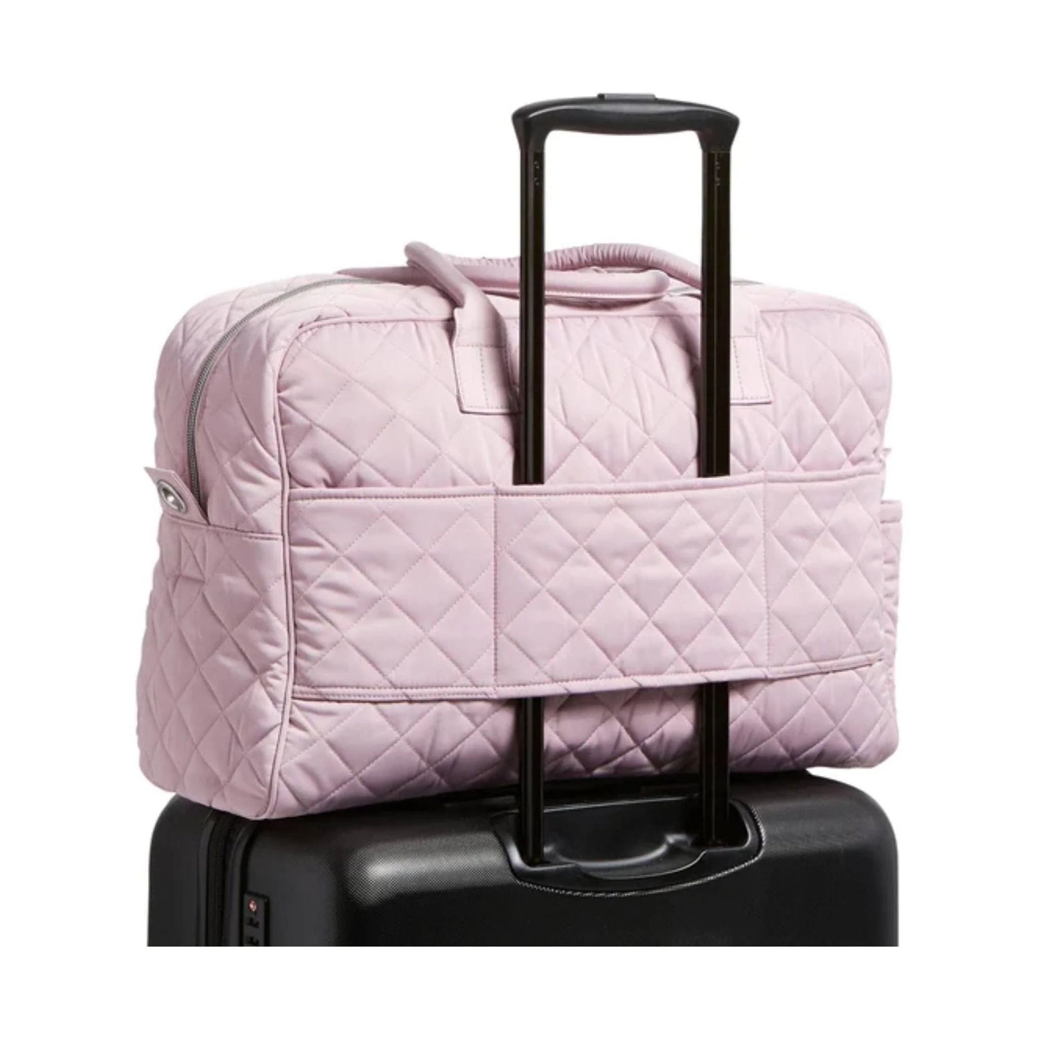 Vera Bradley Weekender Travel Bag In Performance Twill - Hydrangea Pink - Image 3