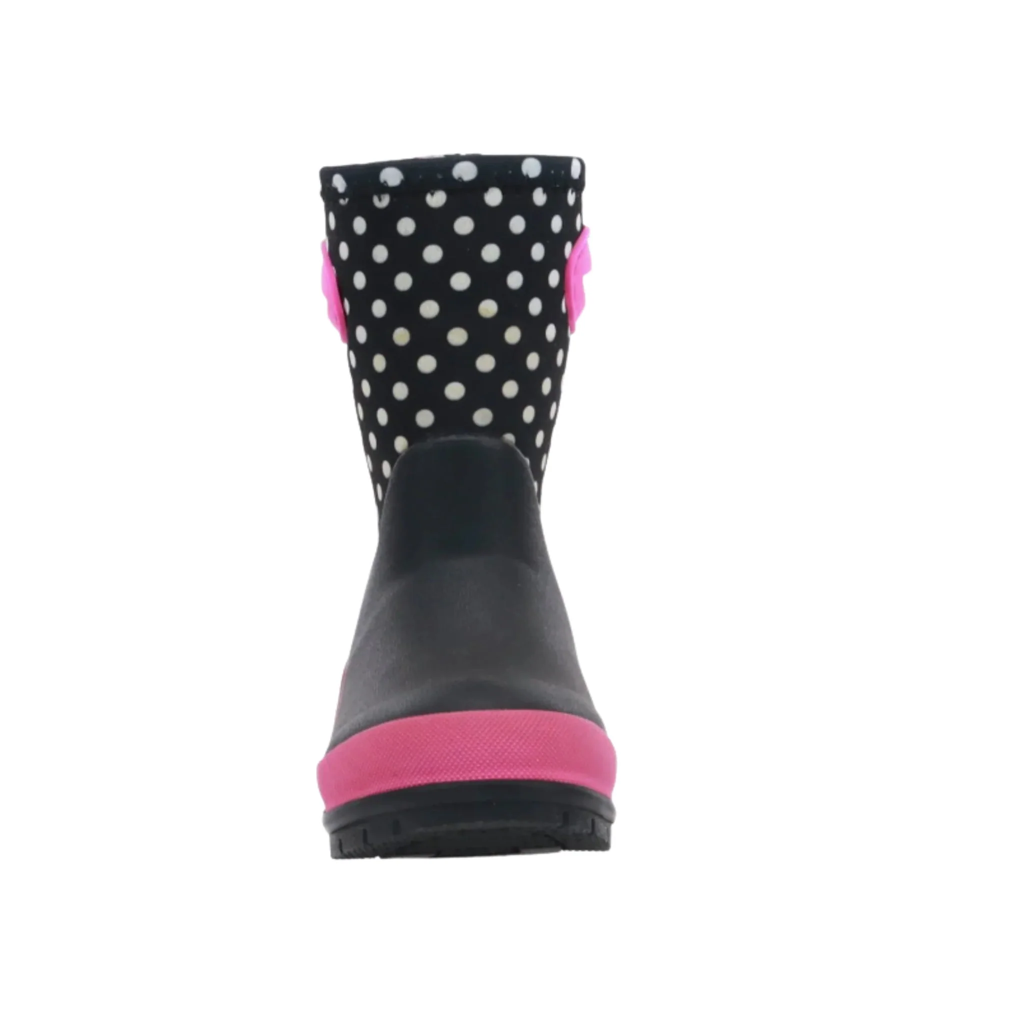 Western Chief Kids' Chloe Dot Lined Neoprene Cold Weather Boots - Black/Pink - Image 4