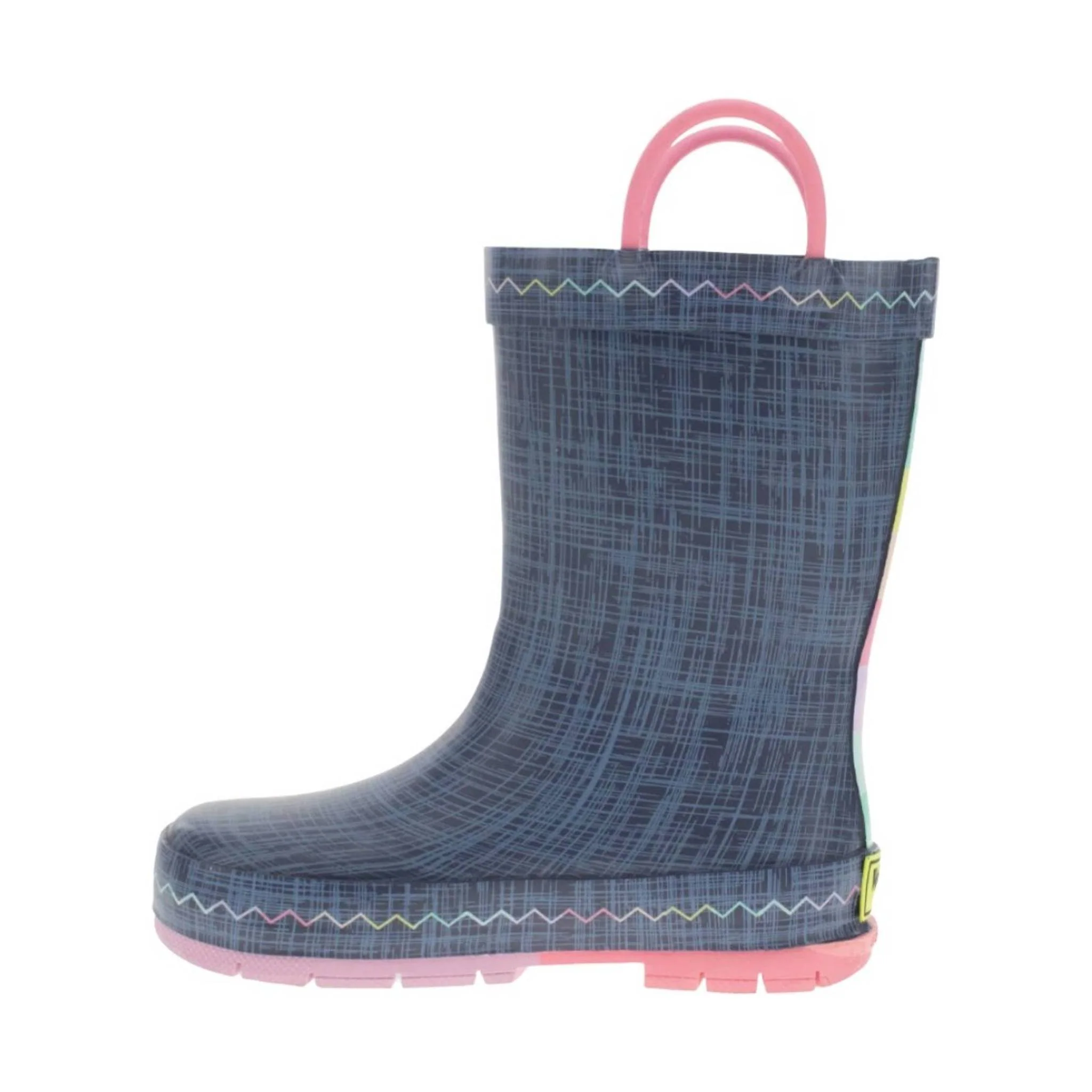 Western Chief Kids' Jean Patch Rain Boot - Blue - Image 3
