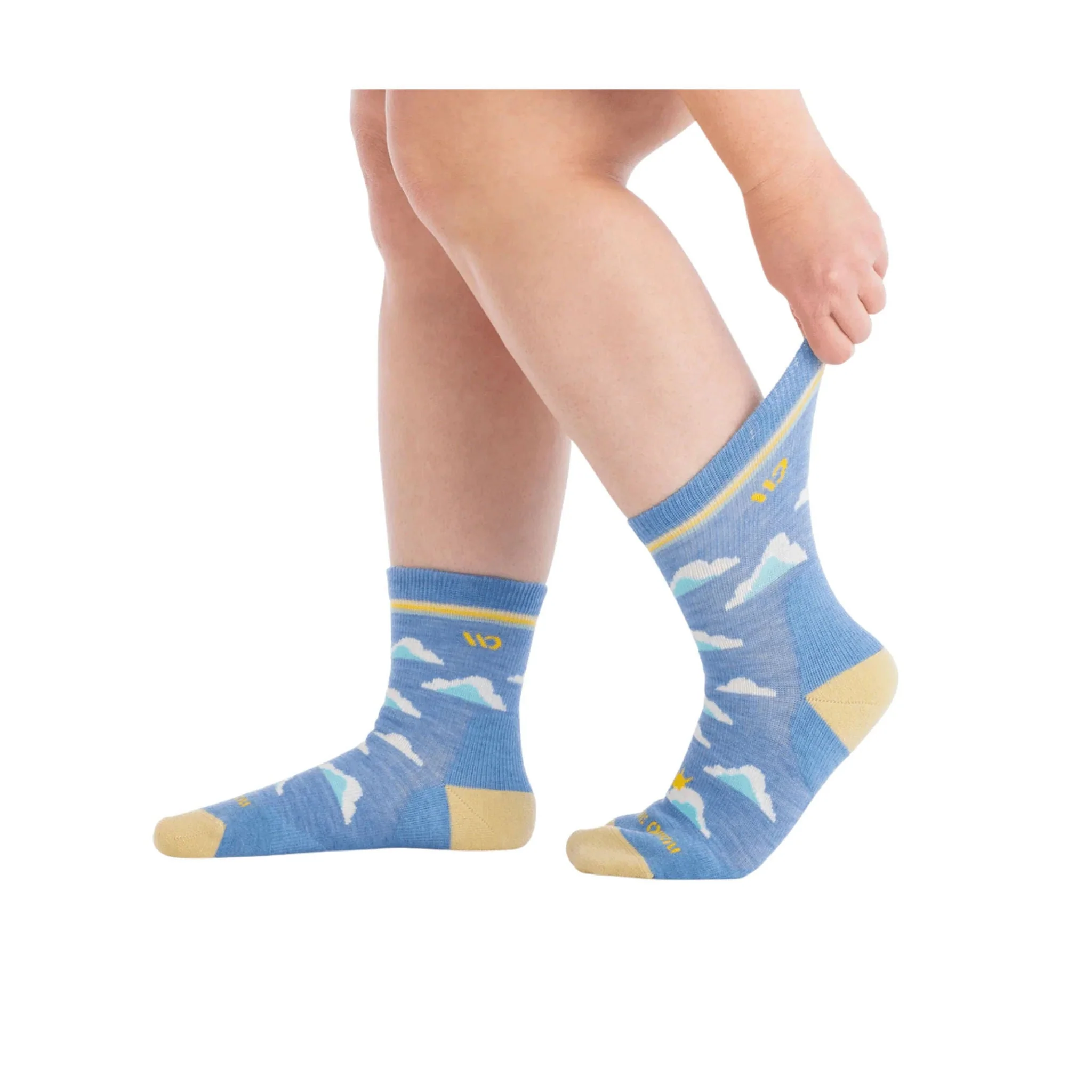 Wide Open Women's Cloud Hopper Cushioned Micro Crew Socks - Sky - Image 2