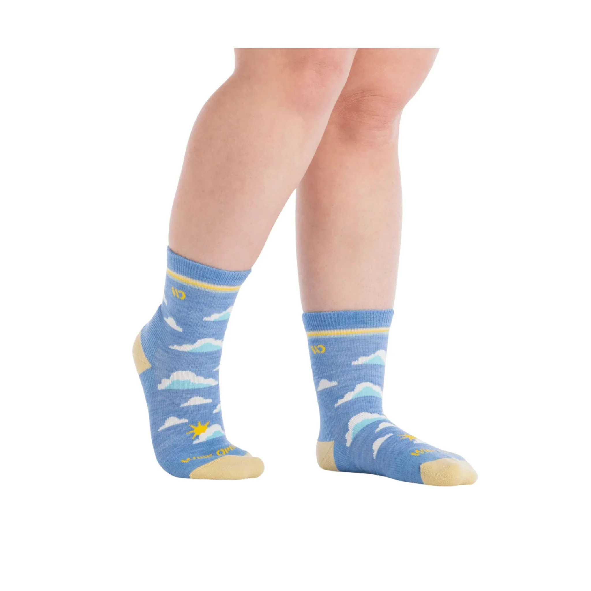 Wide Open Women's Cloud Hopper Cushioned Micro Crew Socks - Sky - Image 3