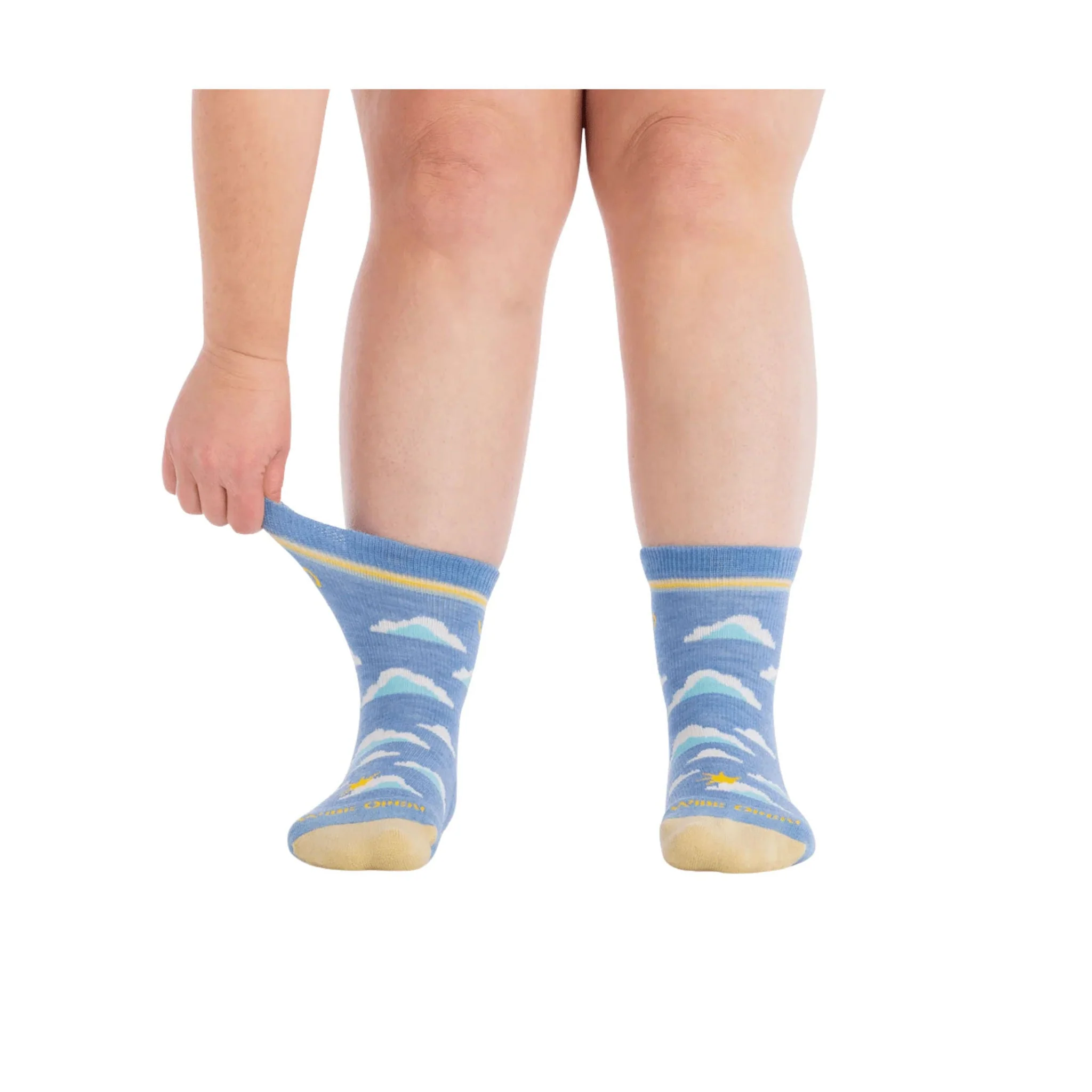 Wide Open Women's Cloud Hopper Cushioned Micro Crew Socks - Sky - Image 4
