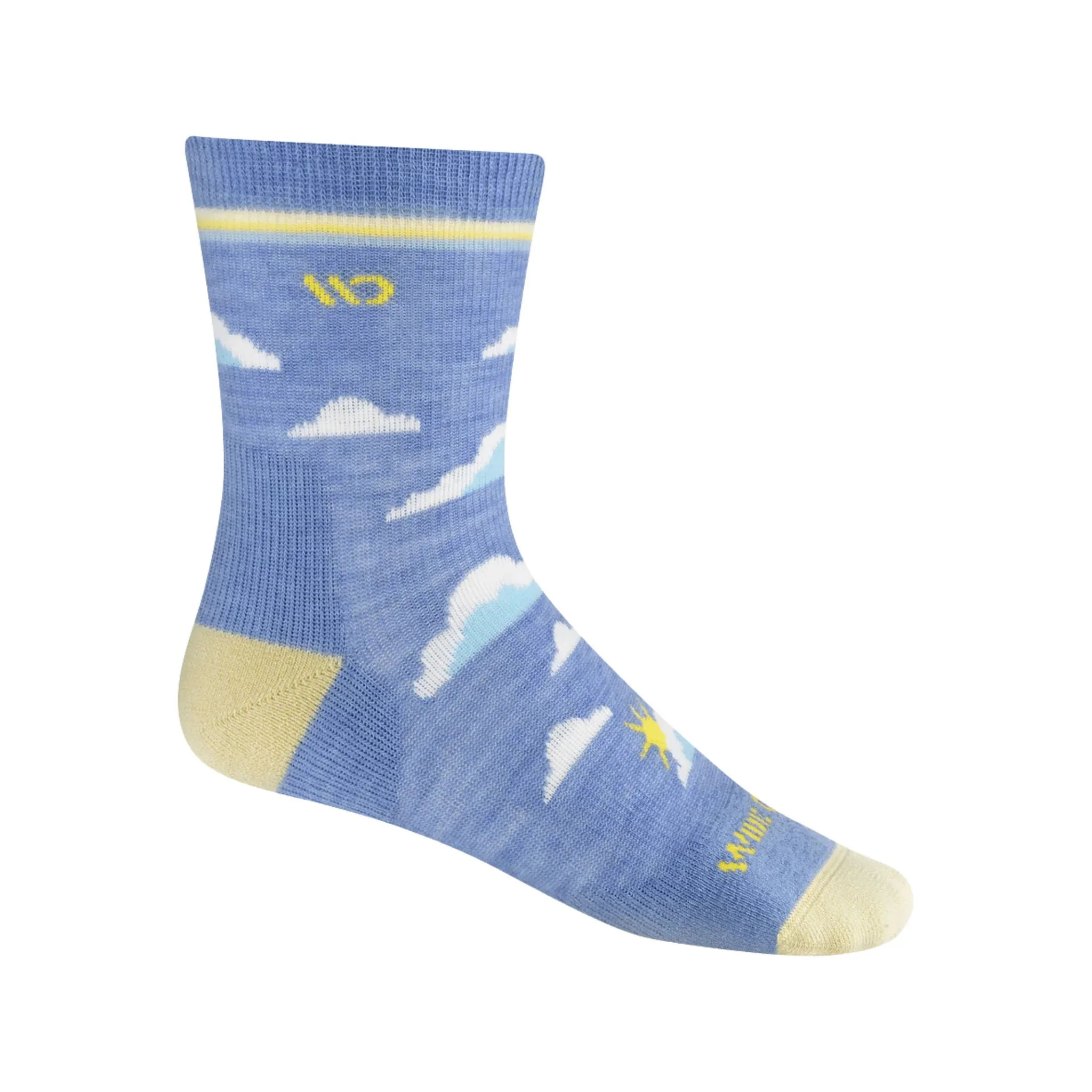 Wide Open Women's Cloud Hopper Cushioned Micro Crew Socks - Sky - Image 5