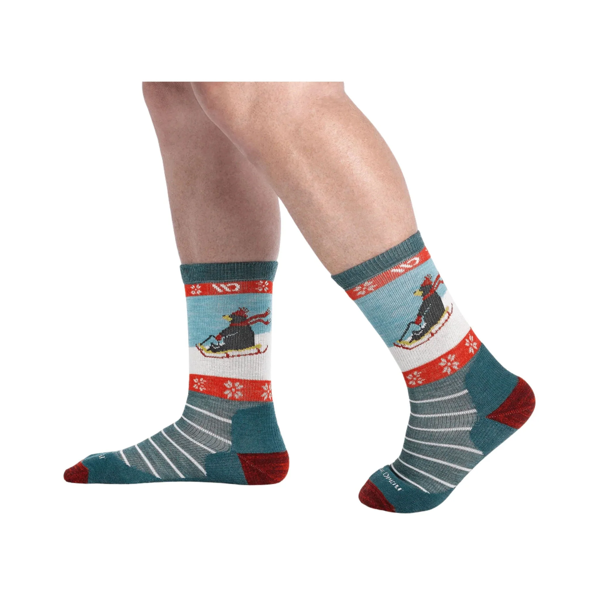 Wide Open Women's Sleigh All Day Cushioned Crew Socks - Teal - Image 2