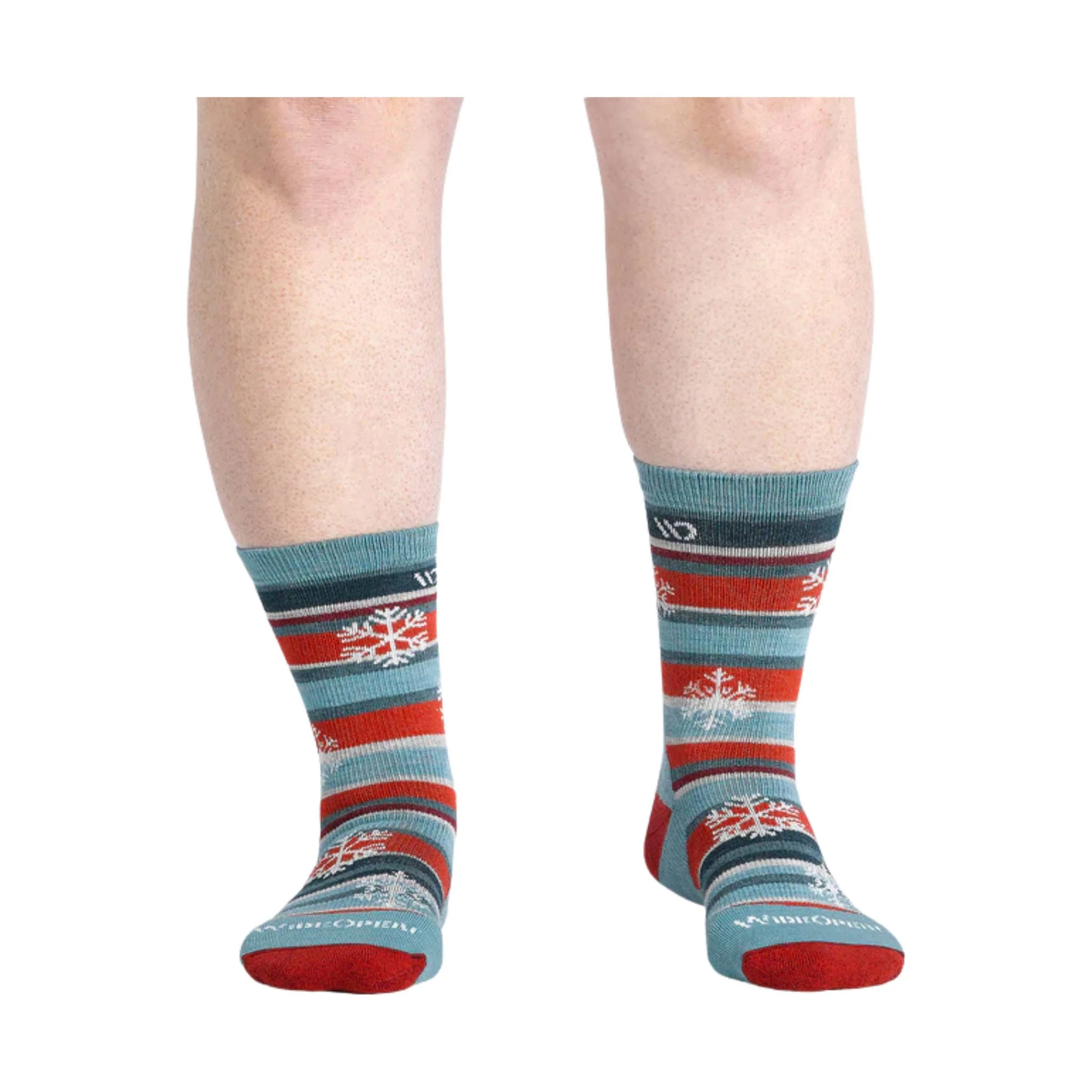 Wide Open Women's Sparkle Cushioned Crew Socks - Light Teal - Image 2