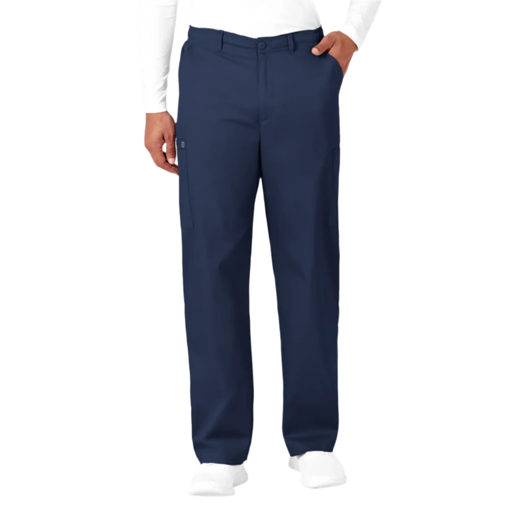 Wink Men's Cargo Scrub Pant - Navy Blue