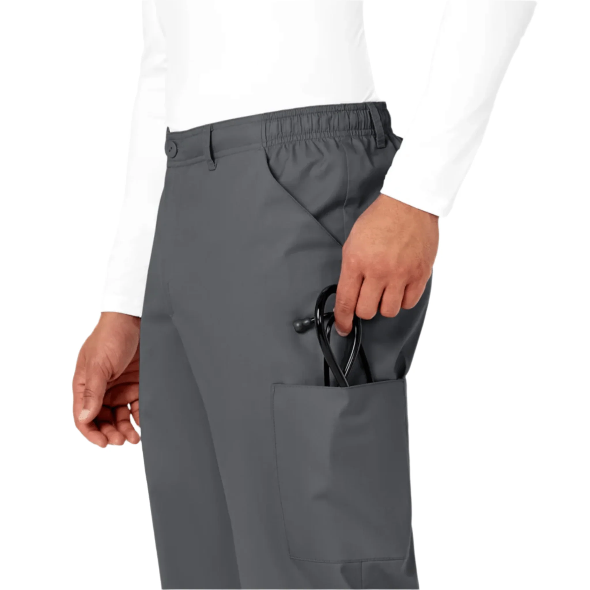 Wink Men's Cargo Scrub Pant - Pewter - Image 3