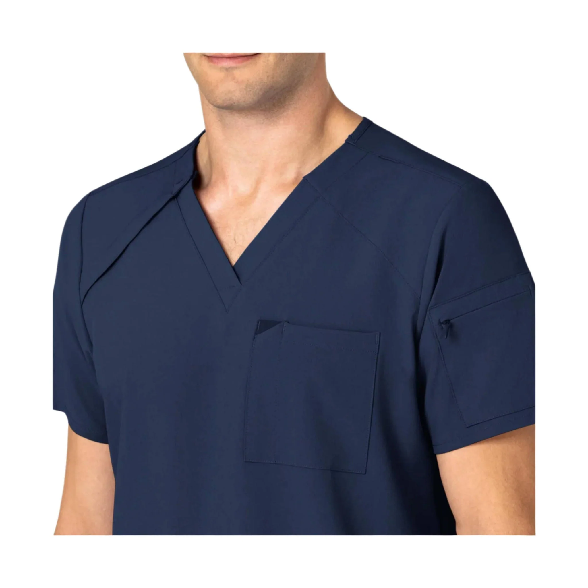 Wink Men's EZ Zip Scrub Top - Navy - Image 3