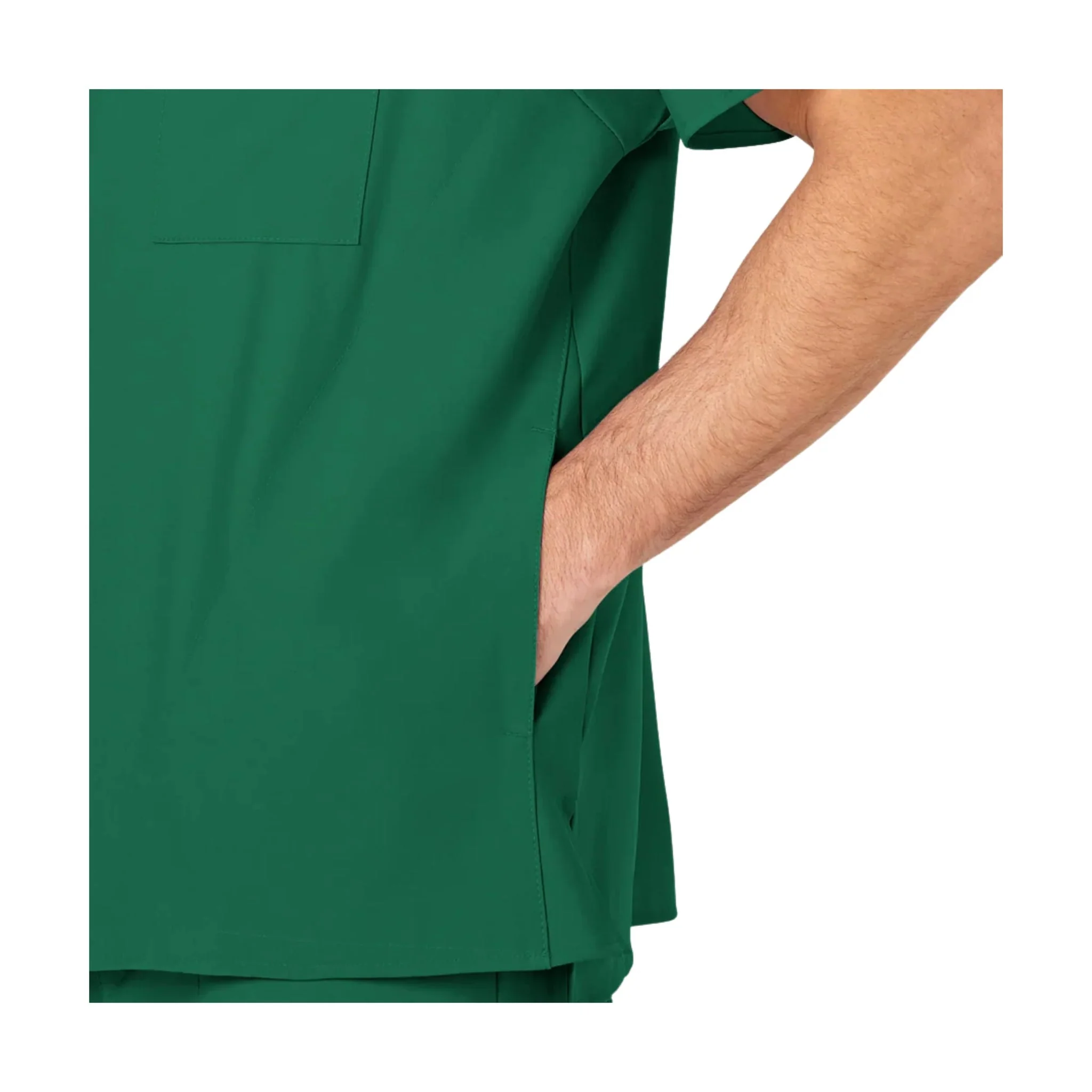 Wink Men's V Neck Scrub Top - Hunter - Image 4