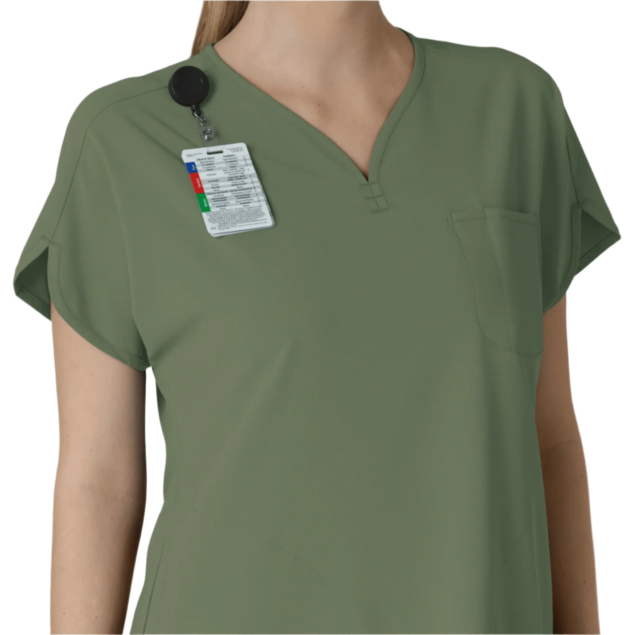 Wink Renew Women's Dolman Scrub Top - Olive - Image 3