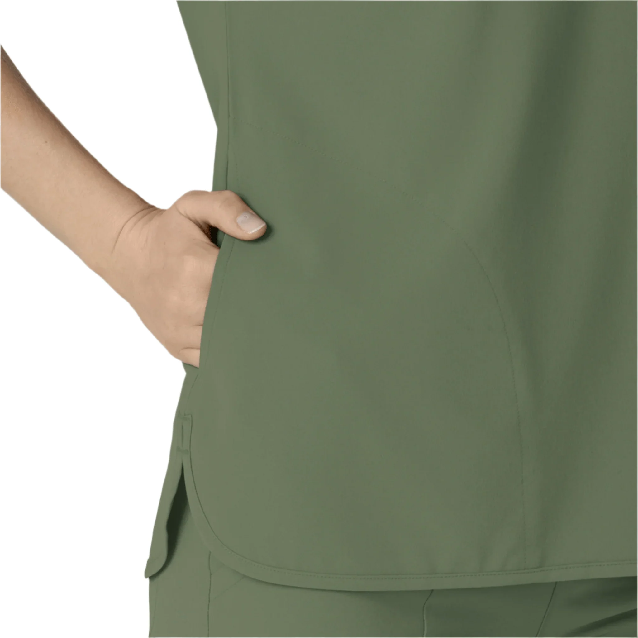 Wink Renew Women's Dolman Scrub Top - Olive - Image 4