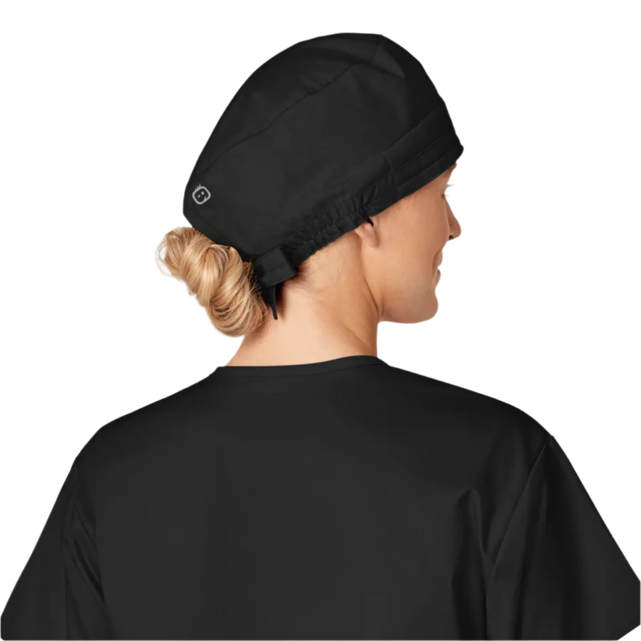 Wink Solid Scrub Cap - Black - Image 2