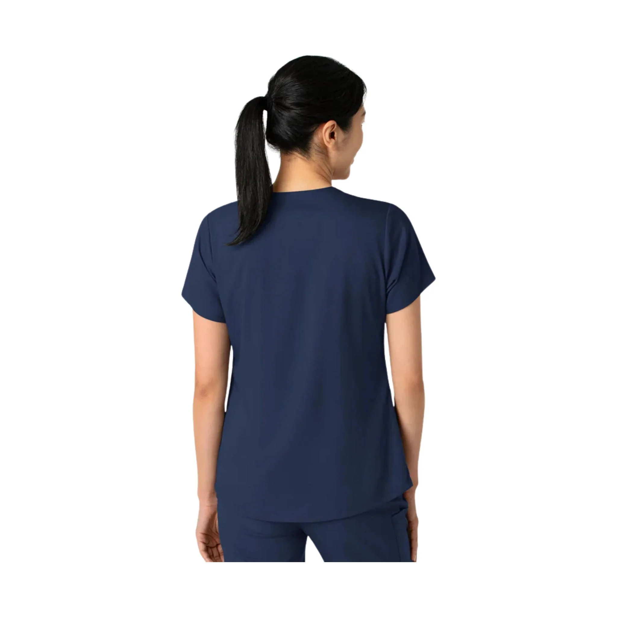 Wink Women's 2 Pocket V Neck Scrub Top - Navy - Image 2