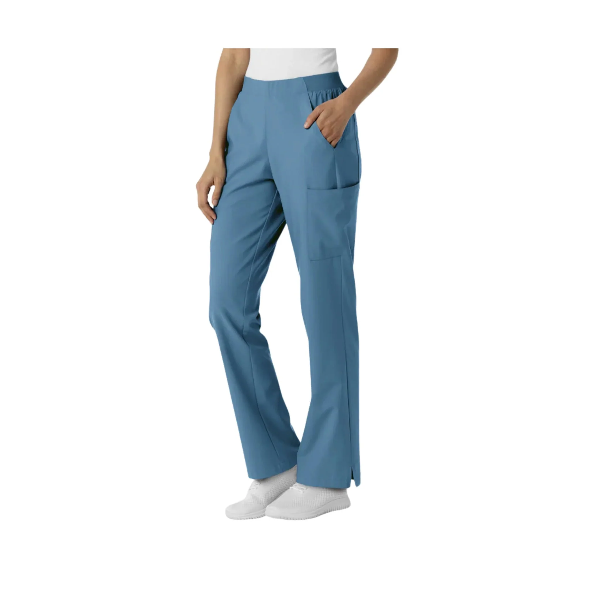 Wink Women's Cargo Utility Scrub Pant - Pacific Blue - Image 2