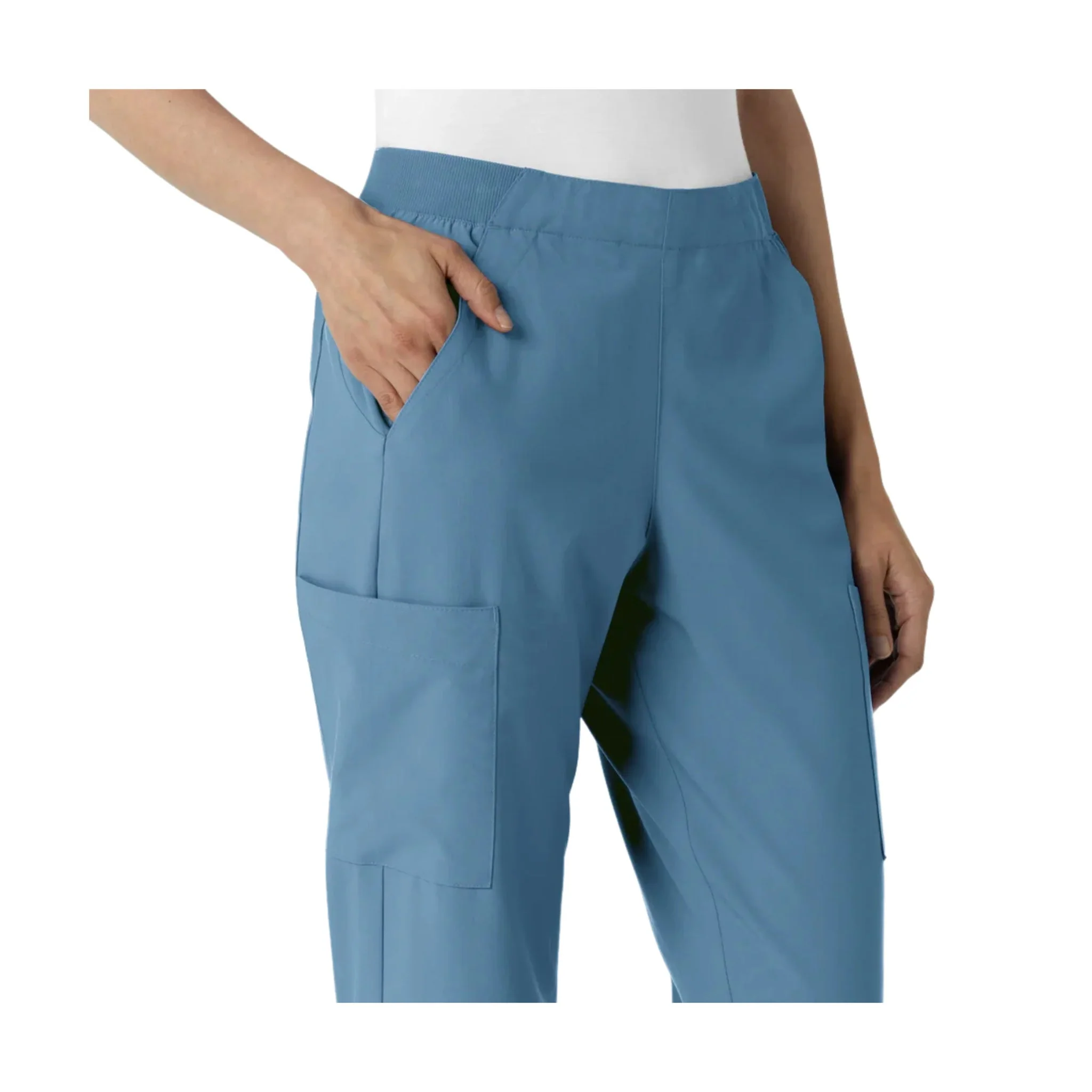 Wink Women's Cargo Utility Scrub Pant - Pacific Blue - Image 5