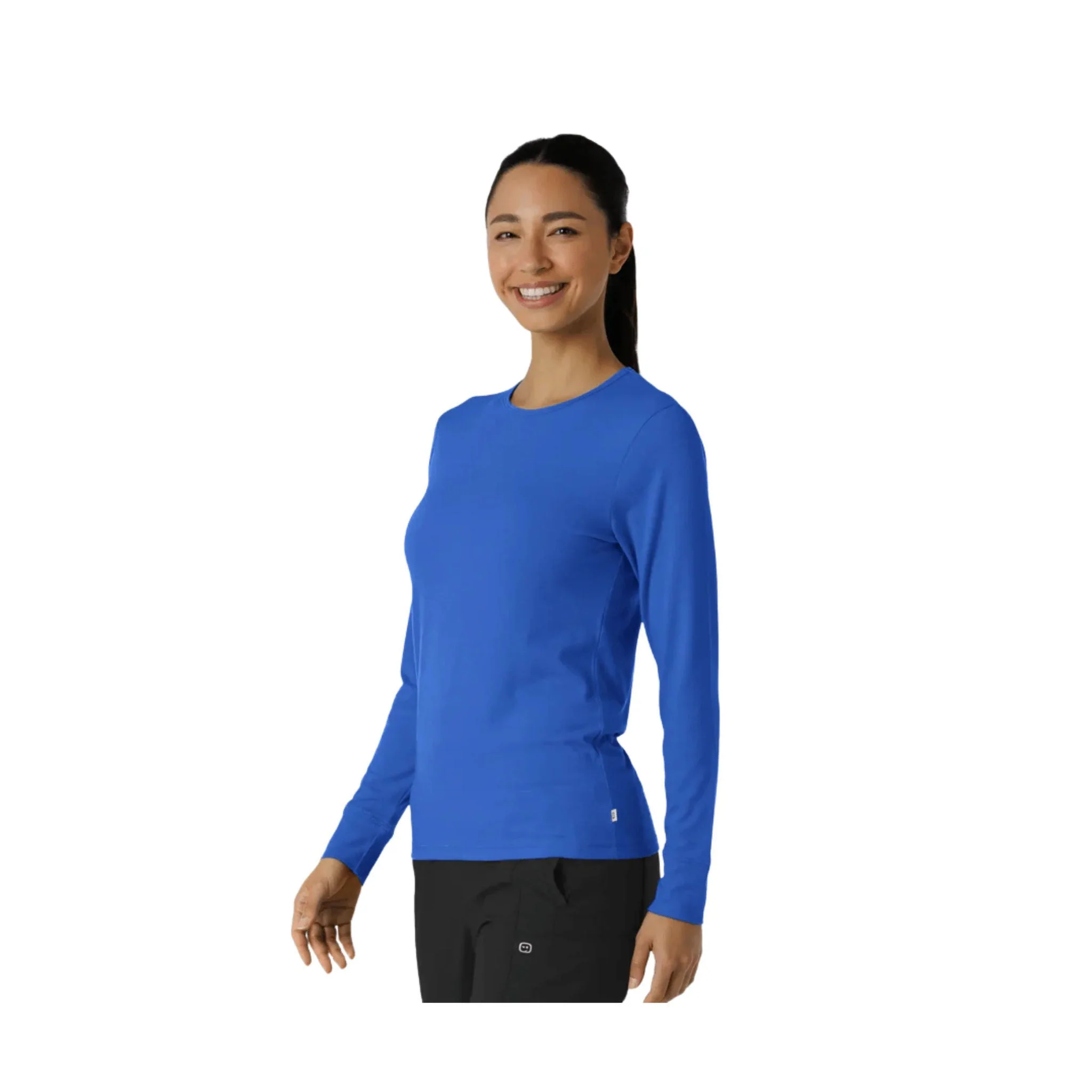 Wink Women's Essentials Layer Long Sleeve - Royal - Image 2