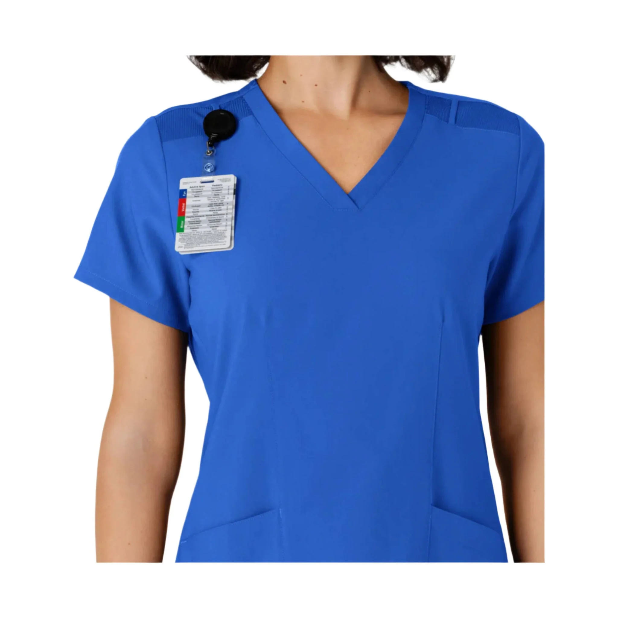 Wink Women's Flex n Reach Side Panel V Neck Scrub Top - Royal - Image 3