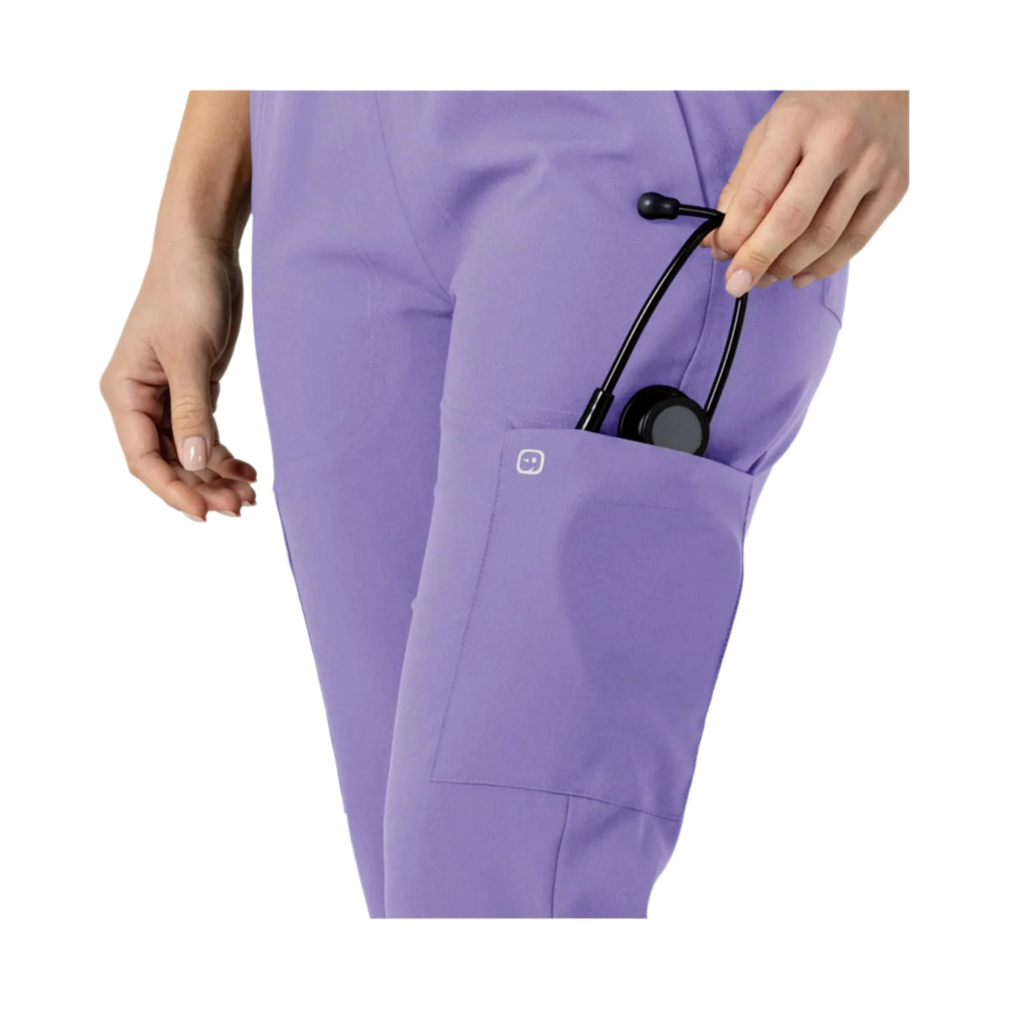 Wink Women's Flex n Reach Track Scrub Pant - Iris Purple - Image 4