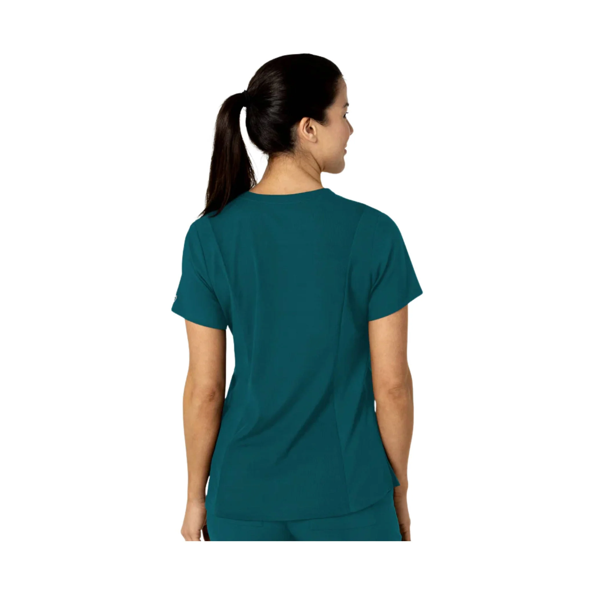 Wink Women's Flex n Reach V Neck Scrub Top - Caribbean - Image 2