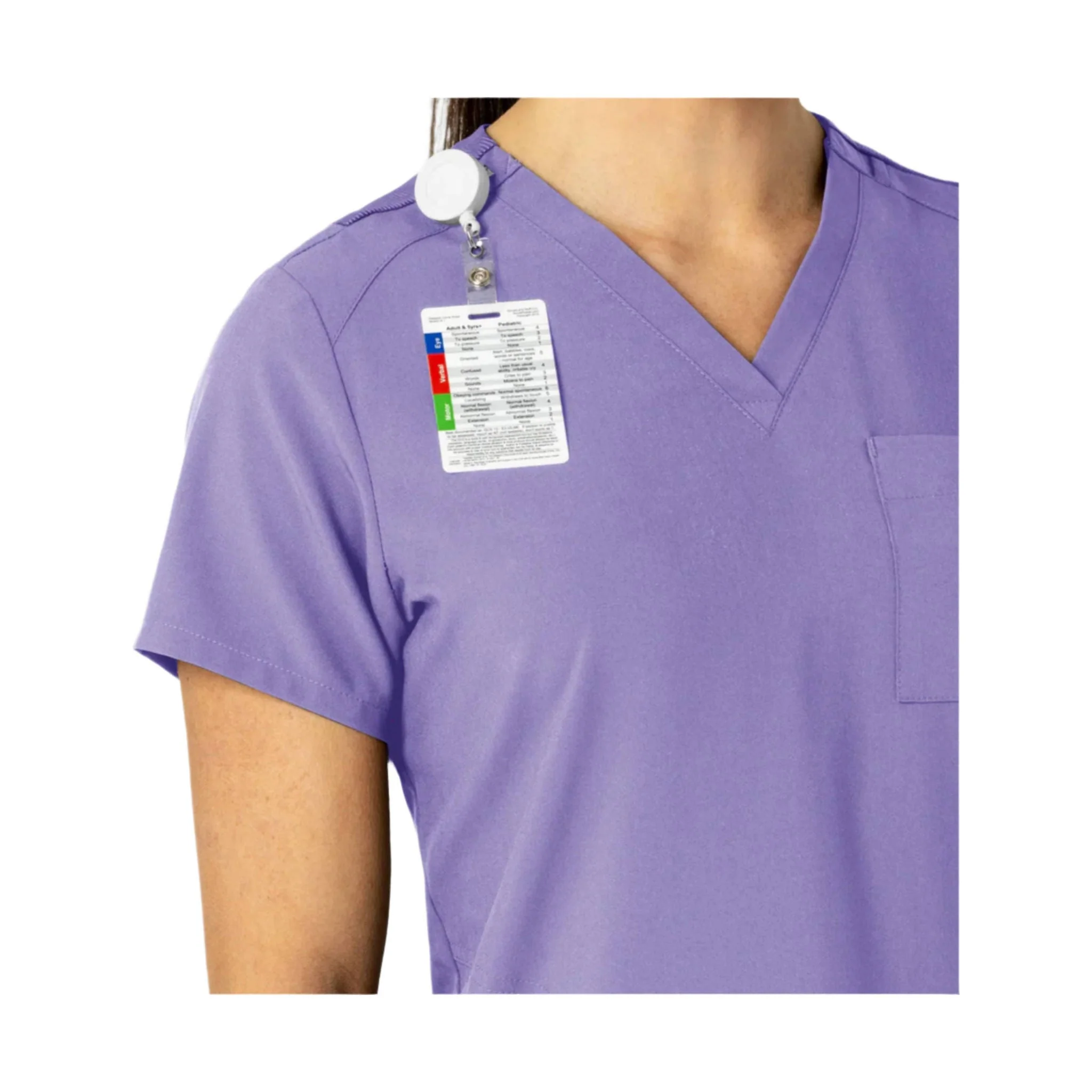 Wink Women's Flex n Reach V Neck Scrub Top - Iris Purple - Image 3