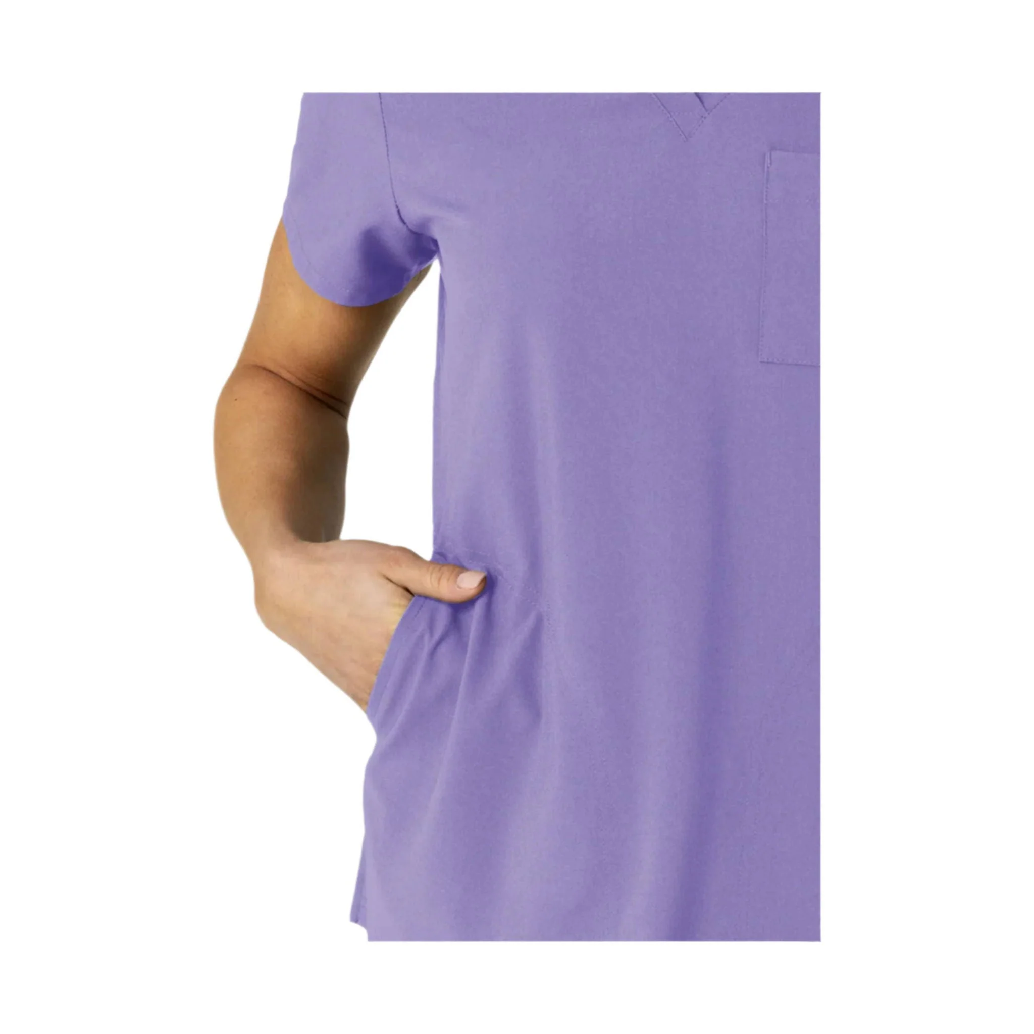Wink Women's Flex n Reach V Neck Scrub Top - Iris Purple - Image 5
