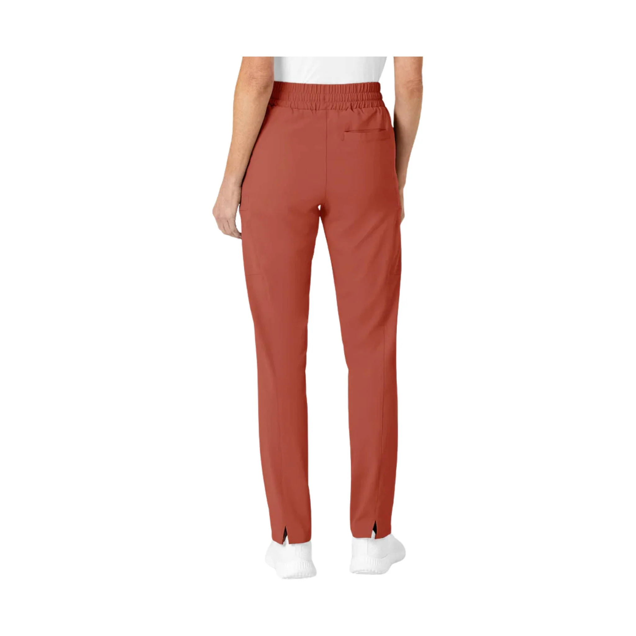 Wink Women's High Waist Slim Leg Scrub Pant - Mineral Red - Image 2