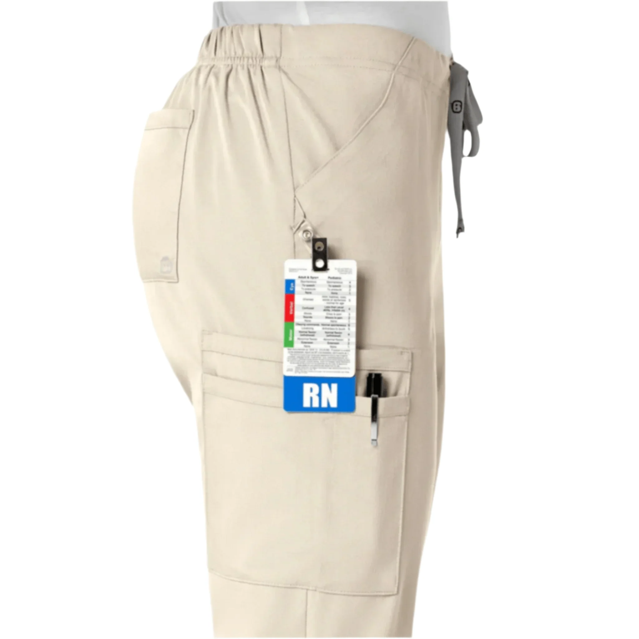 Wink Women's Pro Moderate Flare Leg Scrub Pant - Khaki - Image 2