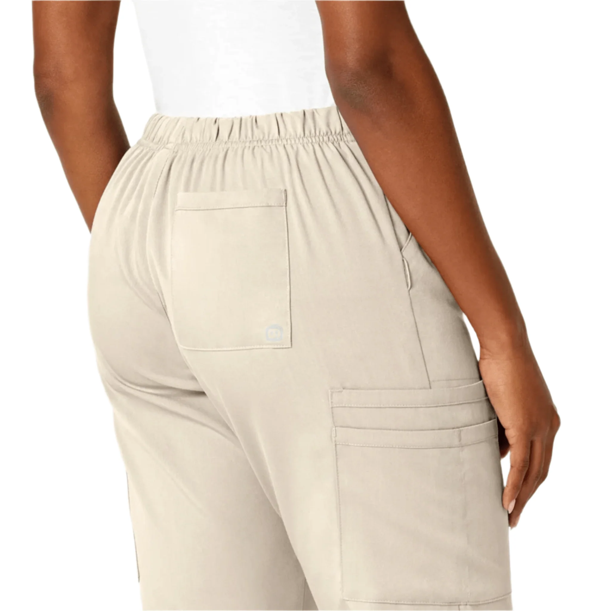 Wink Women's Pro Moderate Flare Leg Scrub Pant - Khaki - Image 4