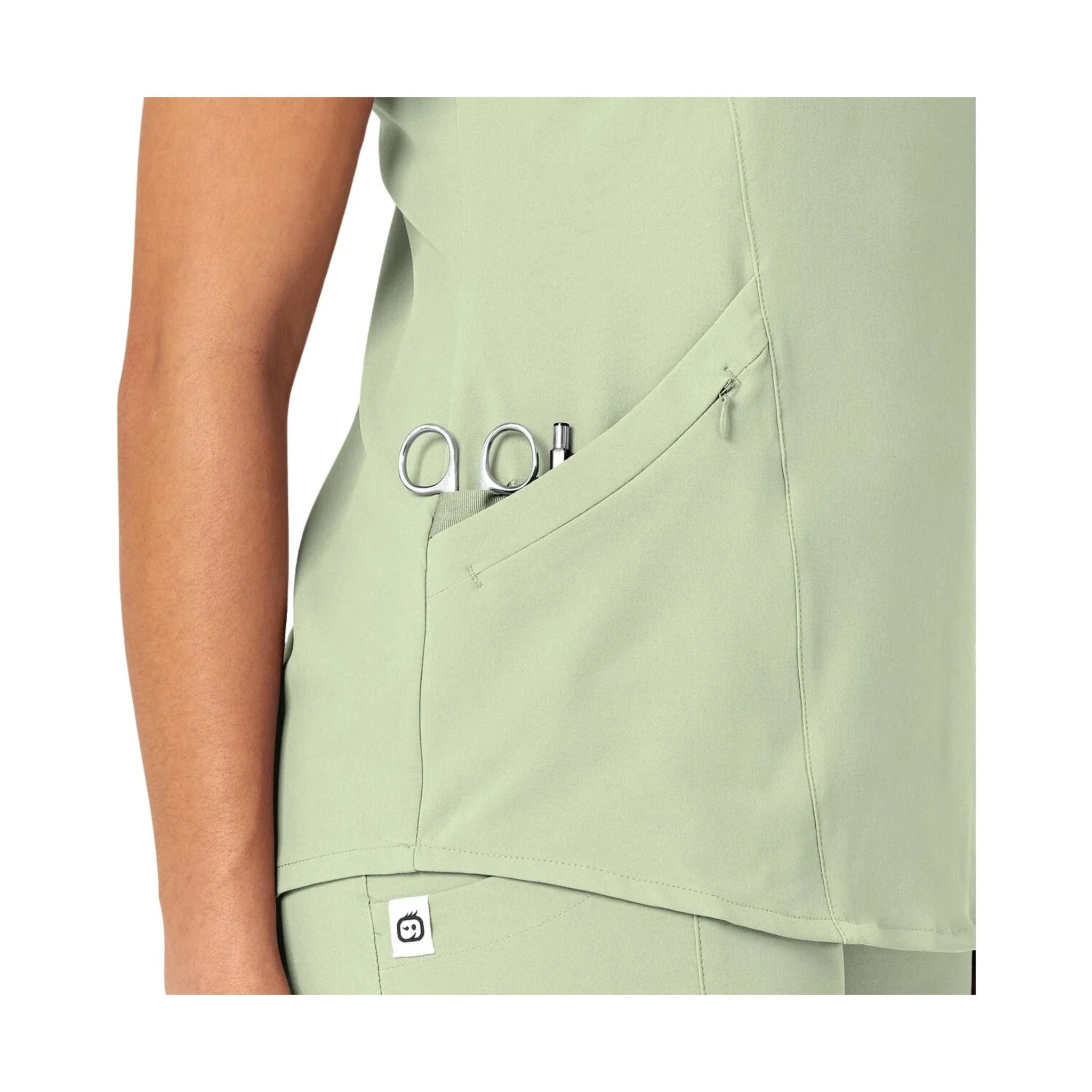 Wink Women's Renew V Neck Scrub Top - Fresh Mint - Image 4