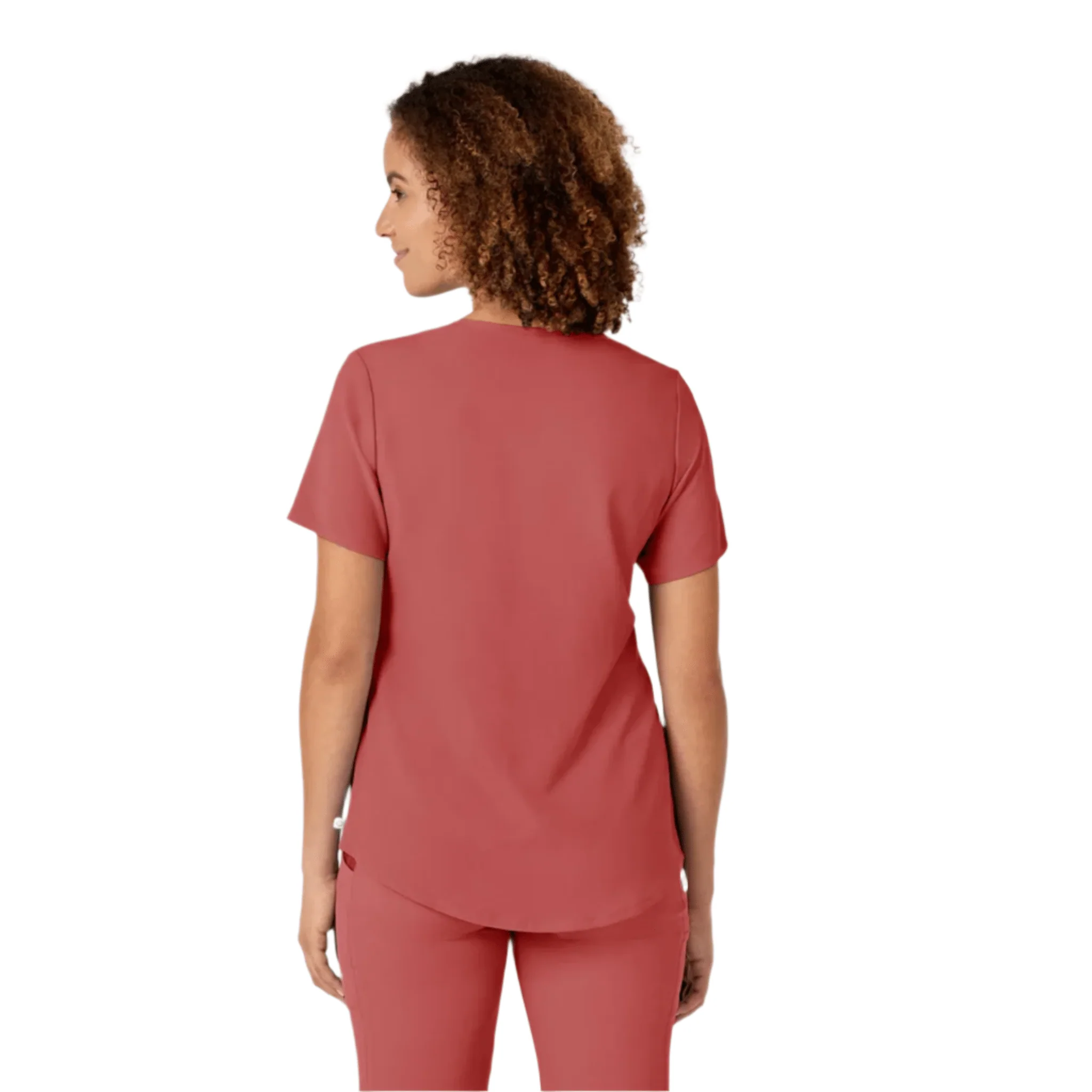Wink Women's Renew V Neck Scrub Top - Mineral Red - Image 2