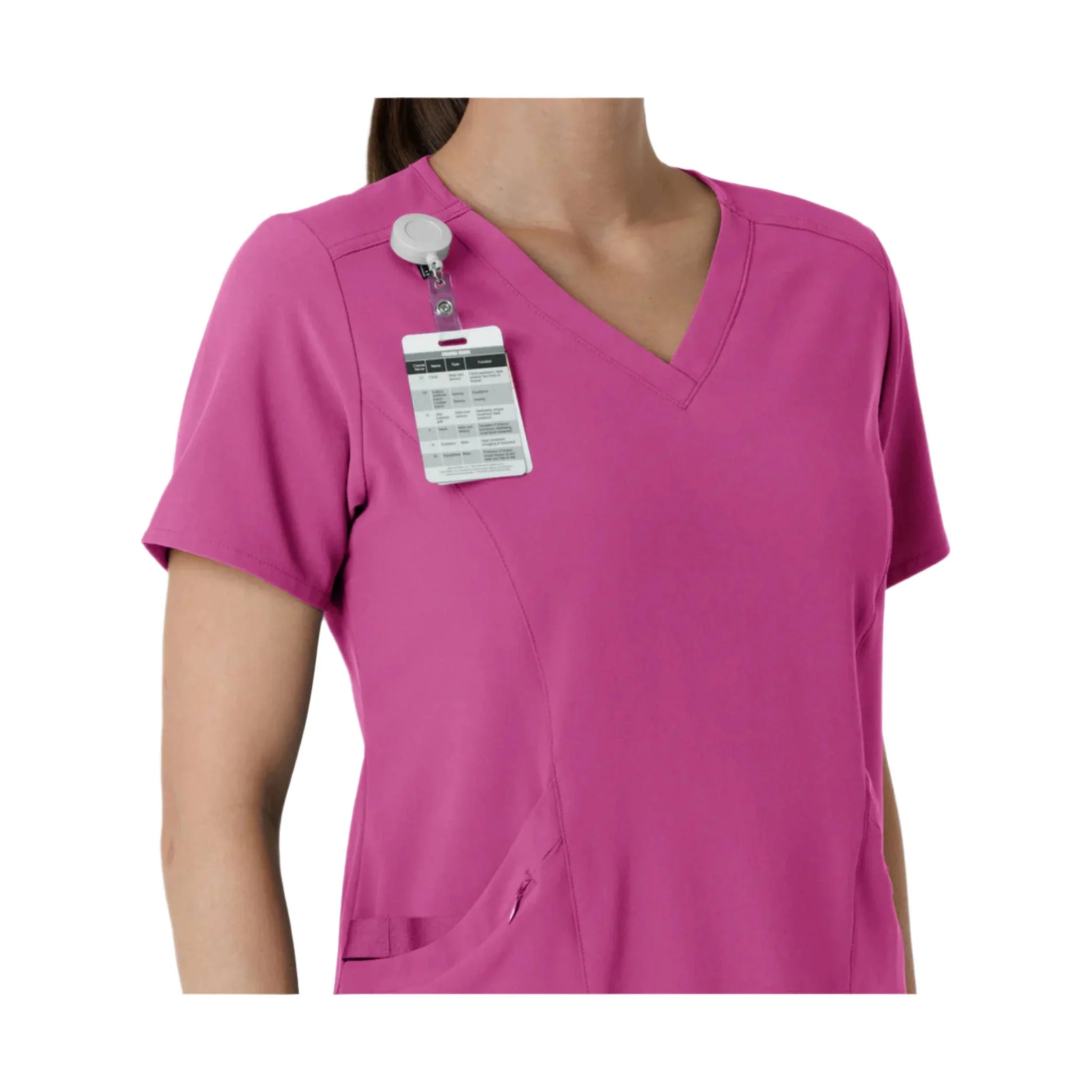 Wink Women's Renew V Neck Scrub Top - Raspberry - Image 3