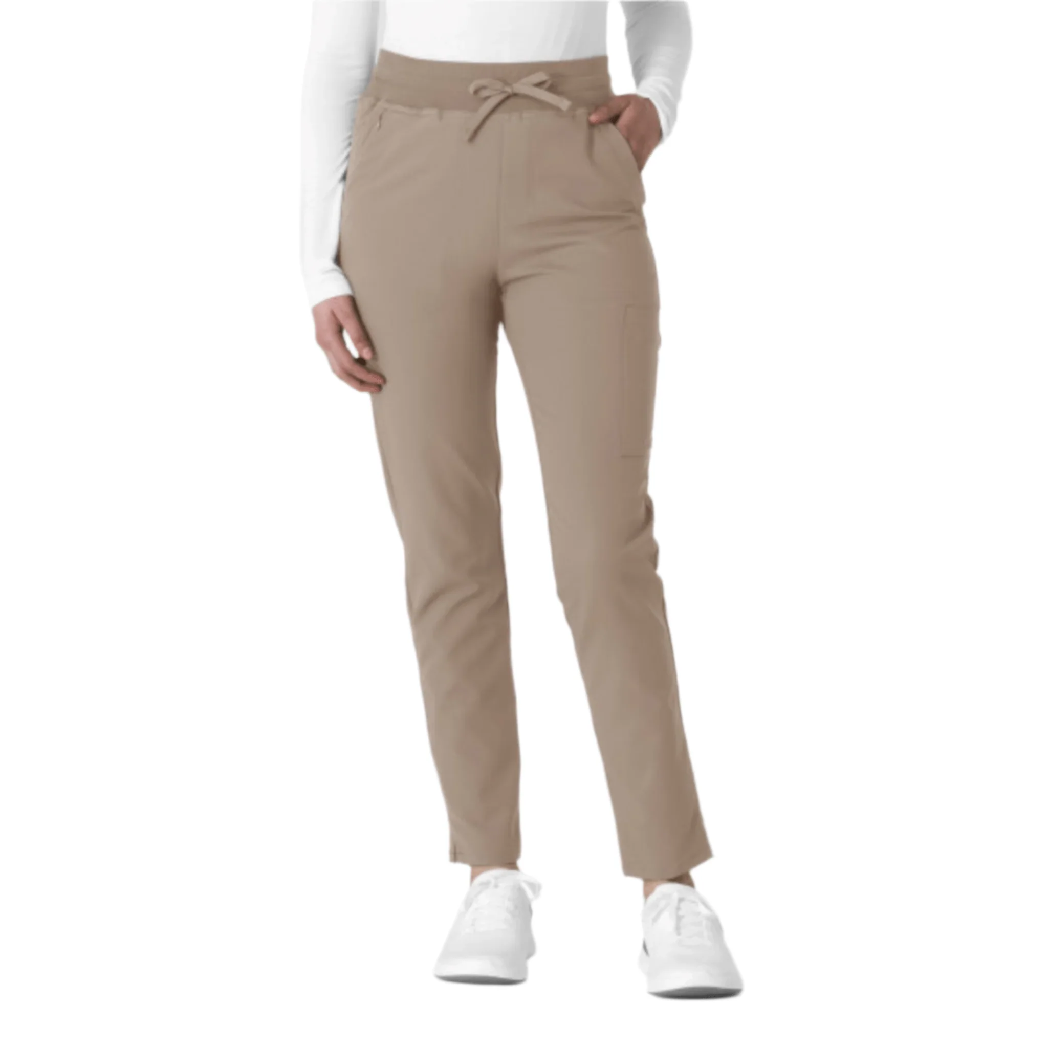 Wink Women's Thrive Cargo Straight Slim Leg Scrubs Pants - Haze