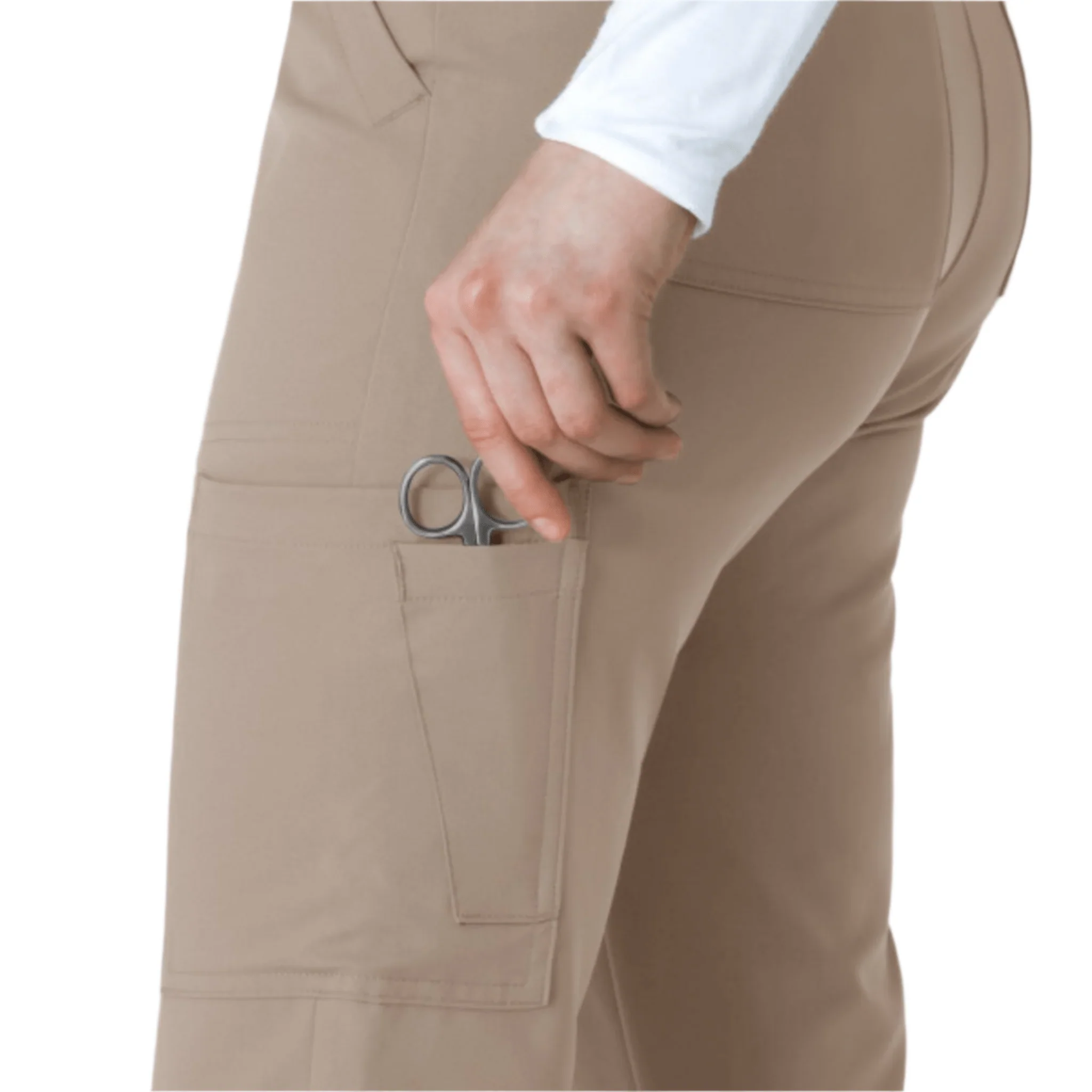 Wink Women's Thrive Cargo Straight Slim Leg Scrubs Pants - Haze - Image 2