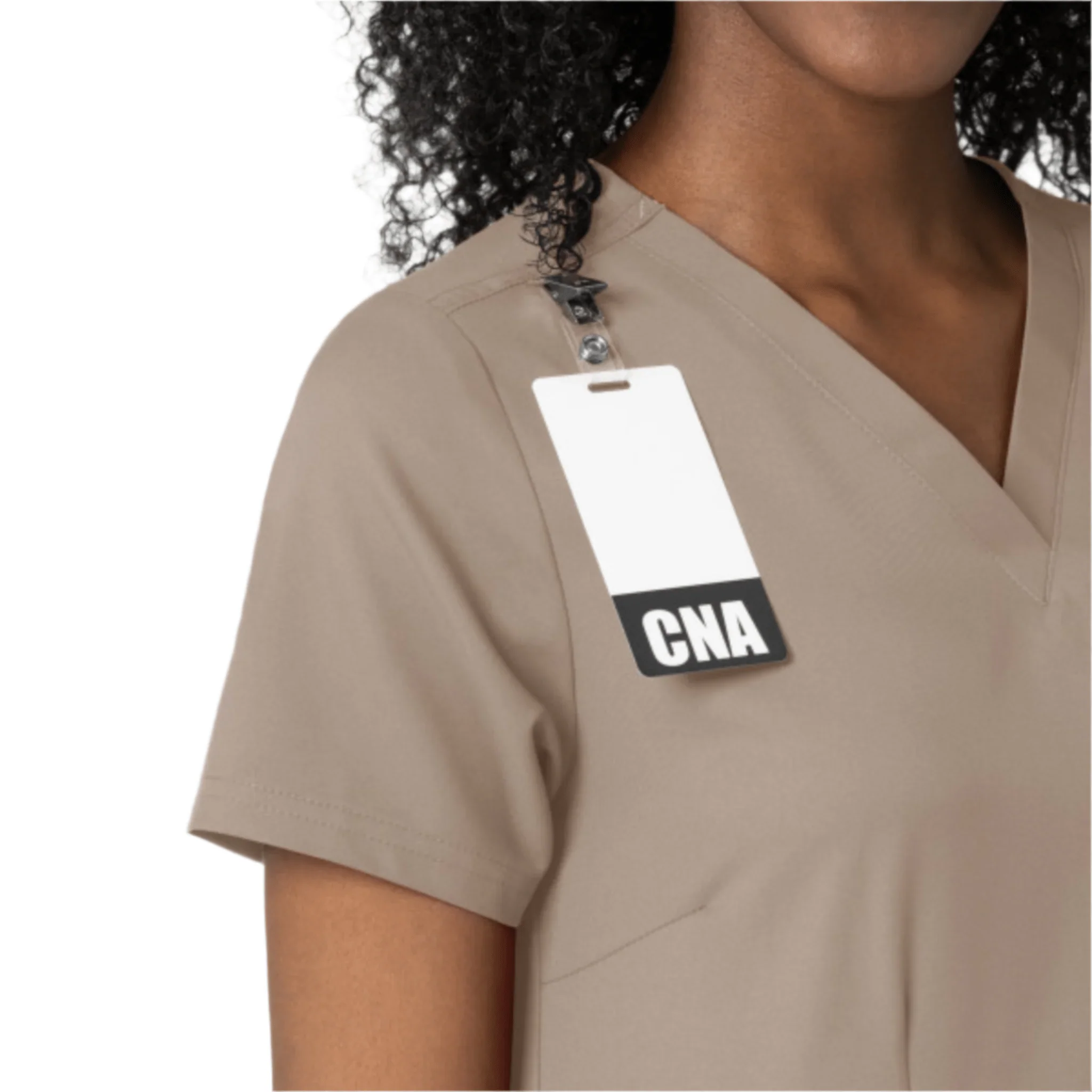 Wink Women's Thrive Fitted 3 Pocket V Neck Scrub Top - Haze - Image 3