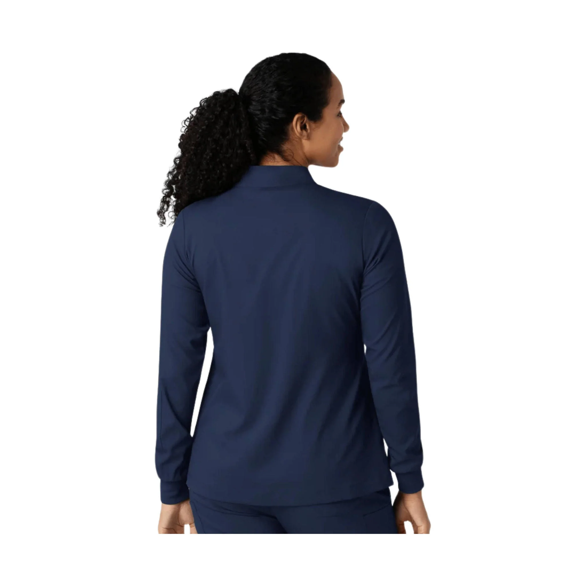 Wink Women's Warm Up Scrub Jacket - Navy Blue - Image 2