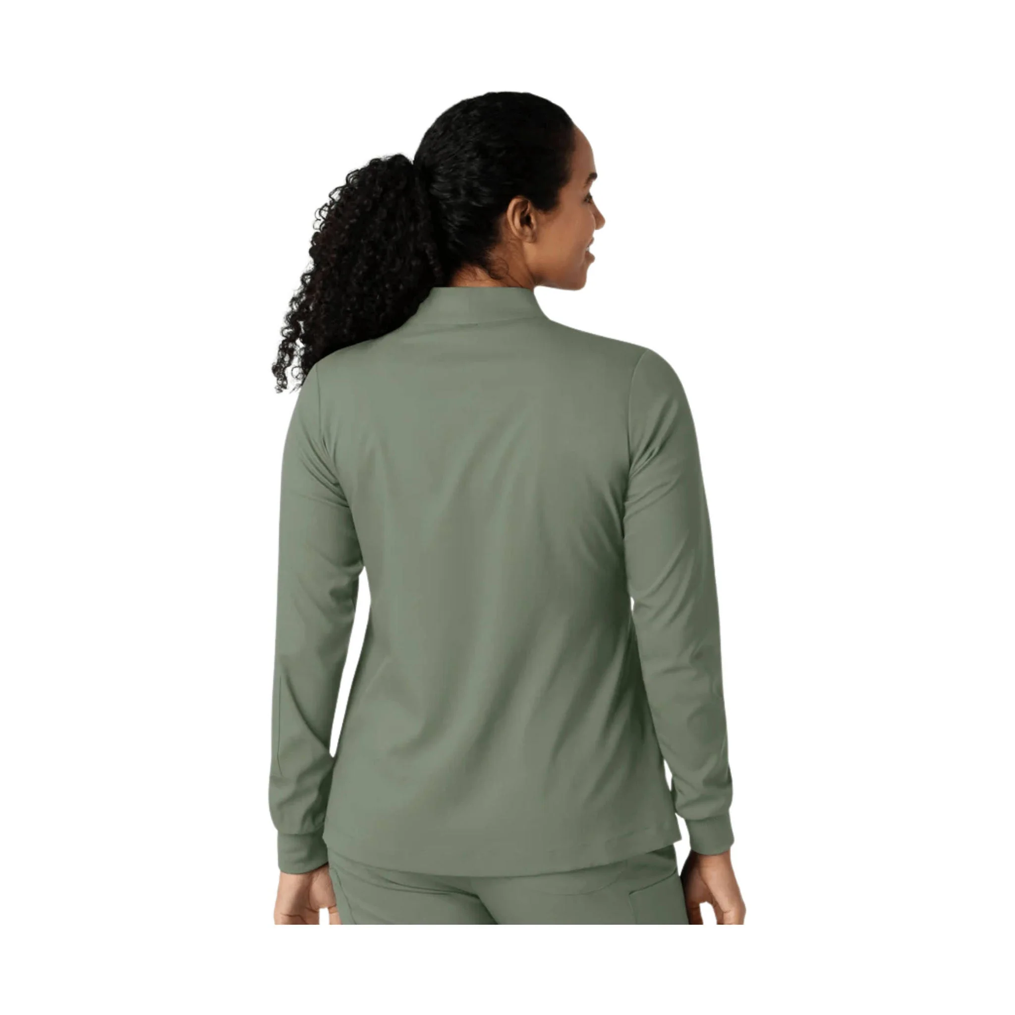 Wink Women's Warm Up Scrub Jacket - Sage Heather - Image 2