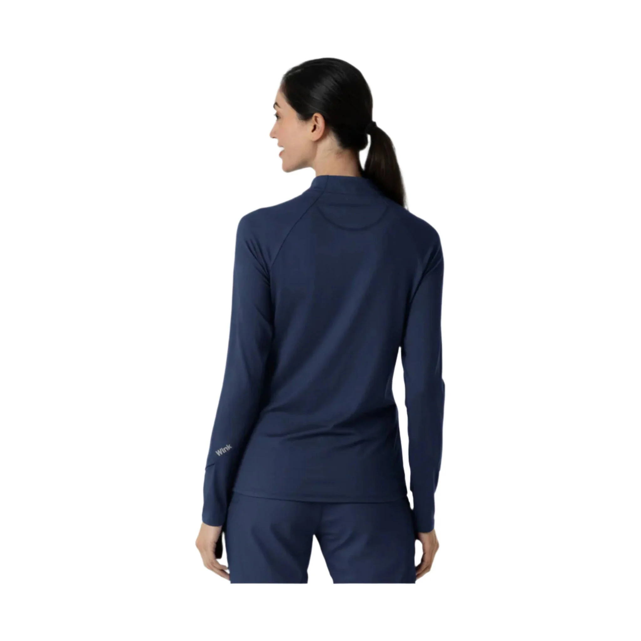 Wink Women's Watch Window Quarter Zip Top - Navy - Image 2