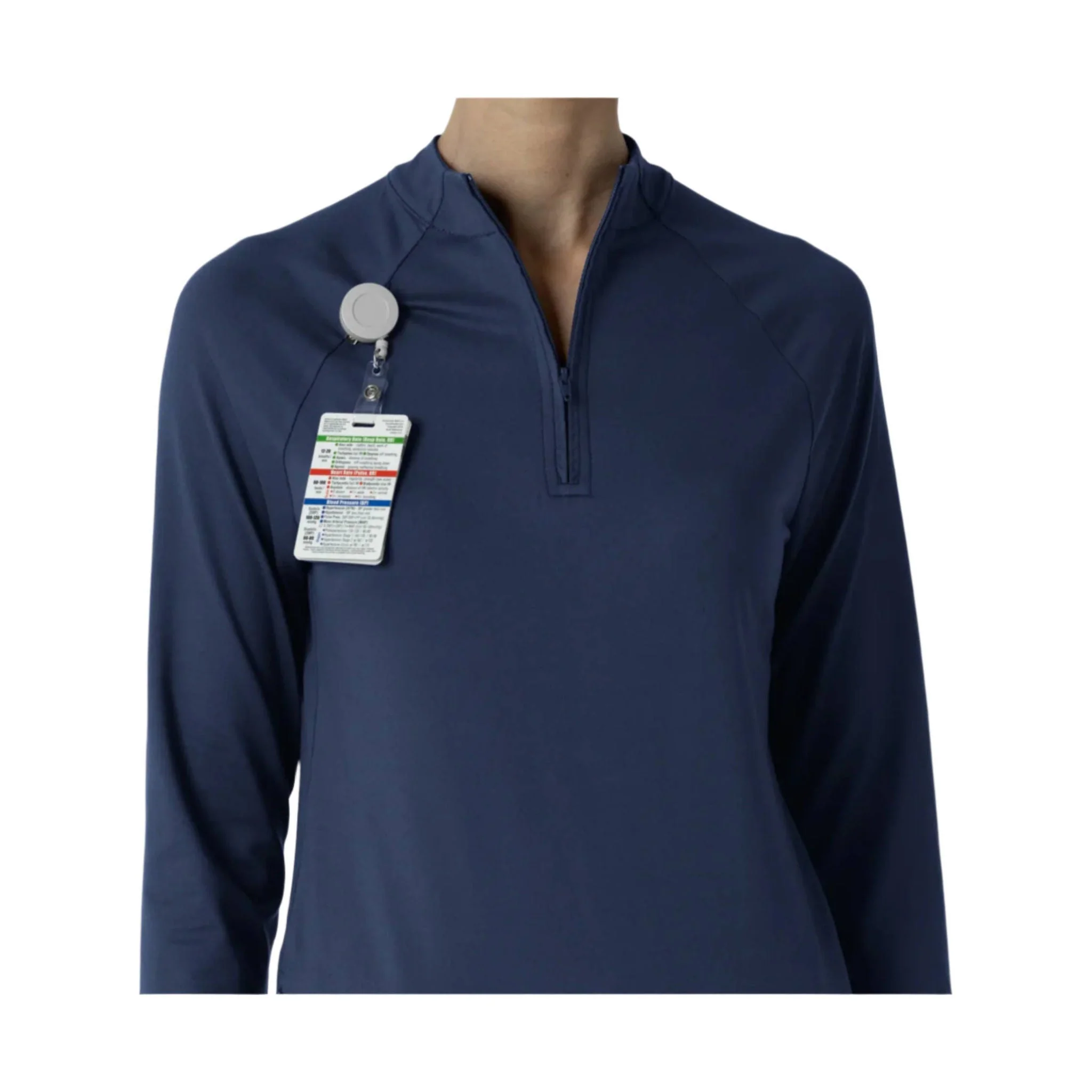 Wink Women's Watch Window Quarter Zip Top - Navy - Image 3