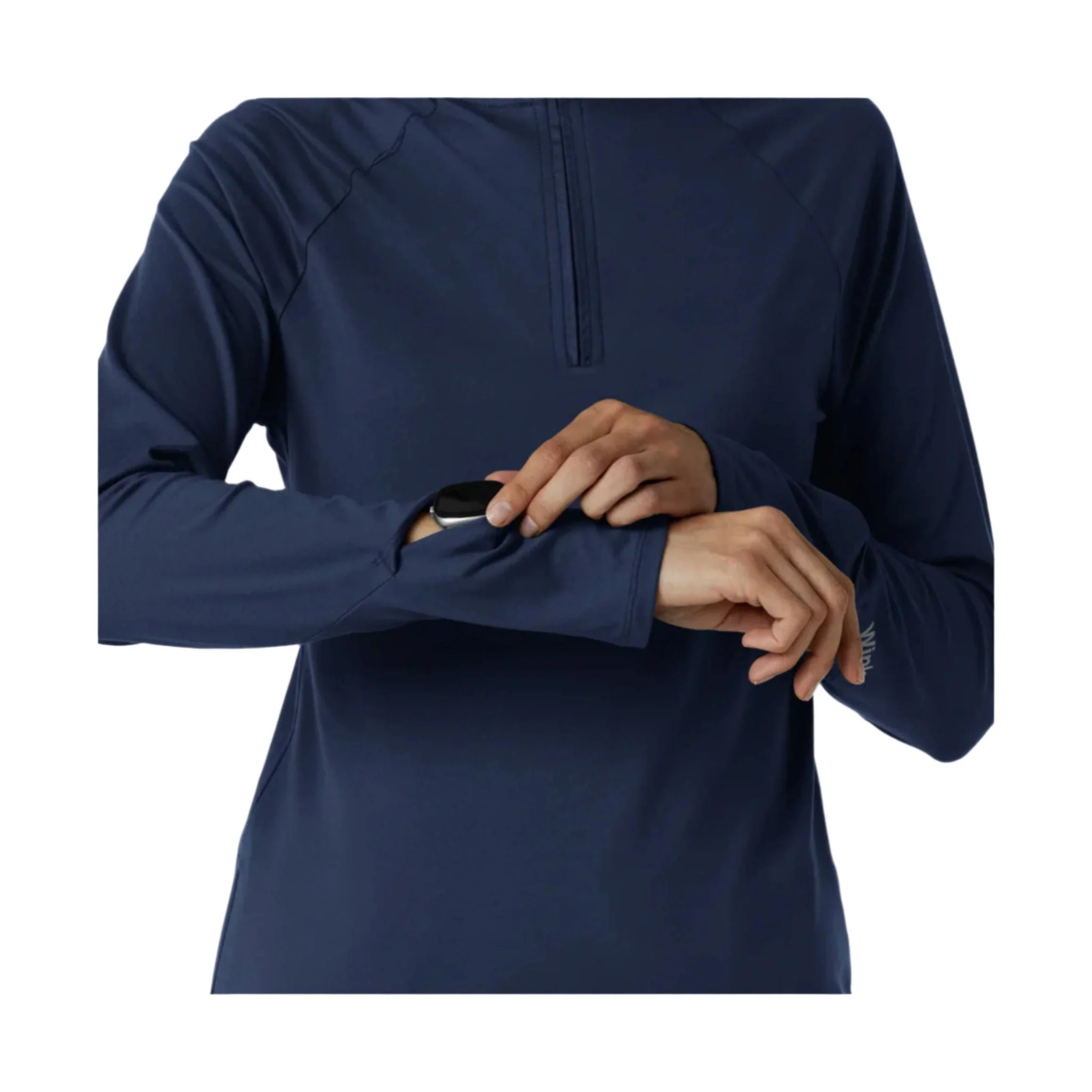 Wink Women's Watch Window Quarter Zip Top - Navy - Image 4